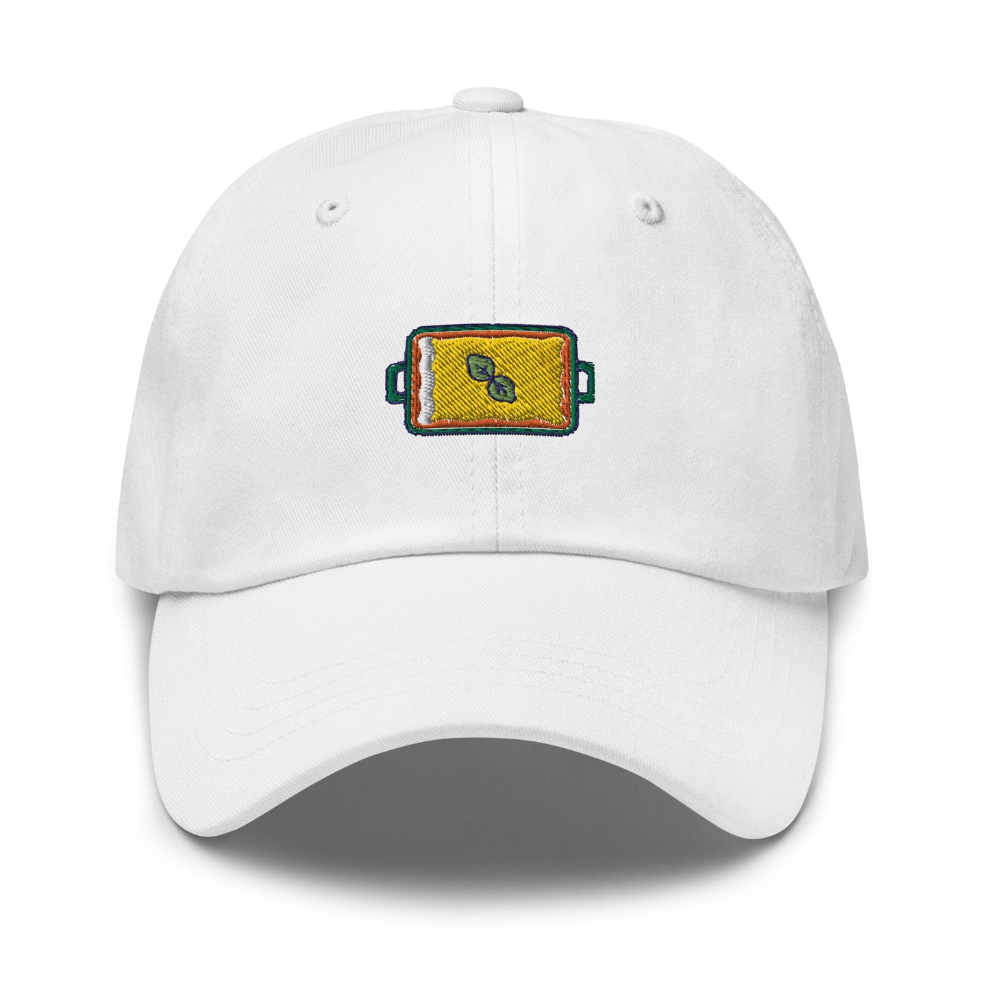 Lasagna Hat - Pasta Gift - Italian Food Classics - Embroidered Cotton Baseball Cap - Multiple Colors