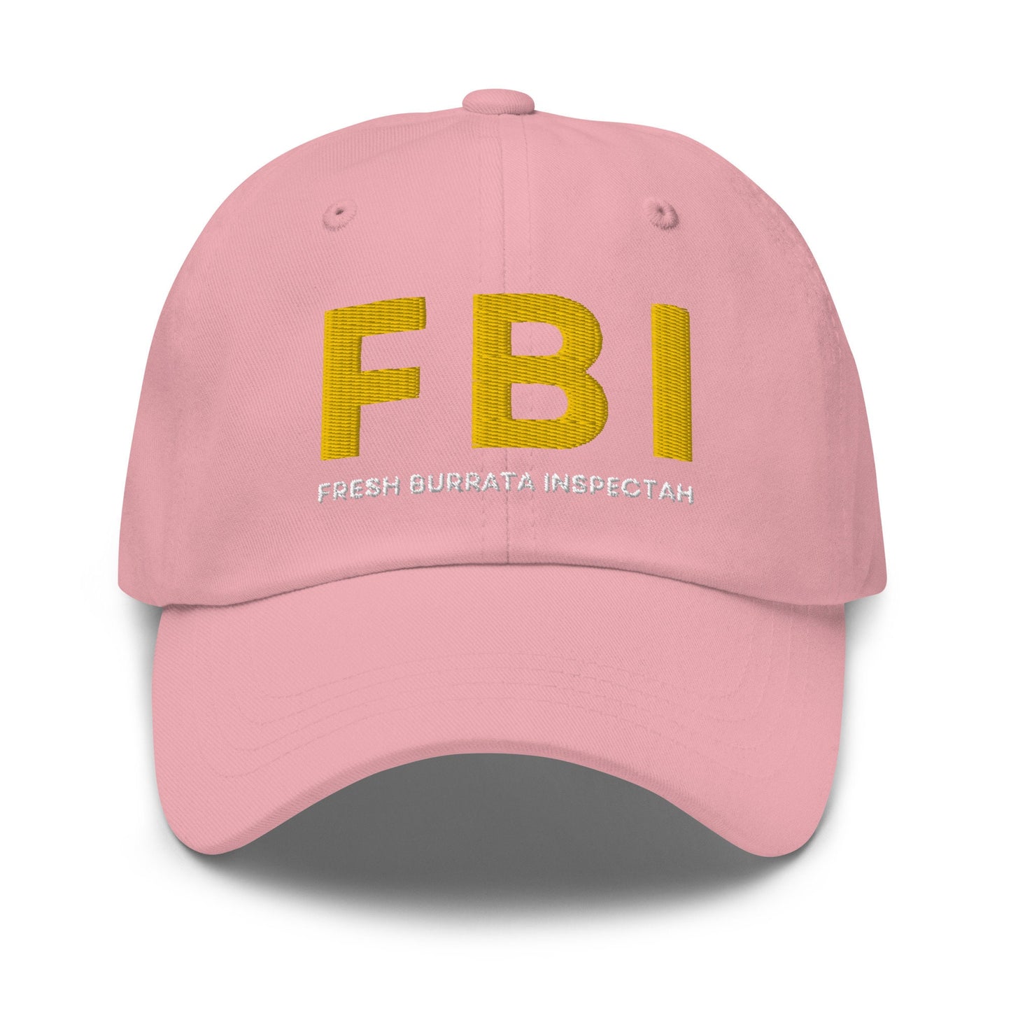 BURRATA Hat - Funny Italian Cheese Hat - Cotton Embroidered Baseball Cap - Multiple Colors