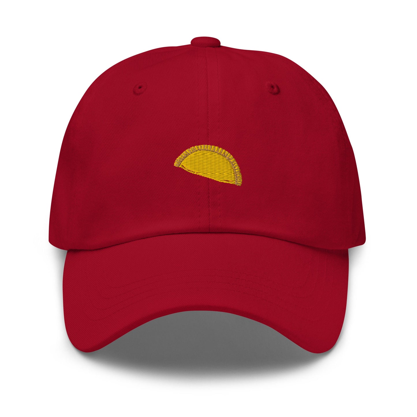 Jamaican Patty Hat - Caribbean Savoury Pastries From Heaven - Spicy Hand Pie  - Cotton Embroidered Baseball Cap - Multiple Colors