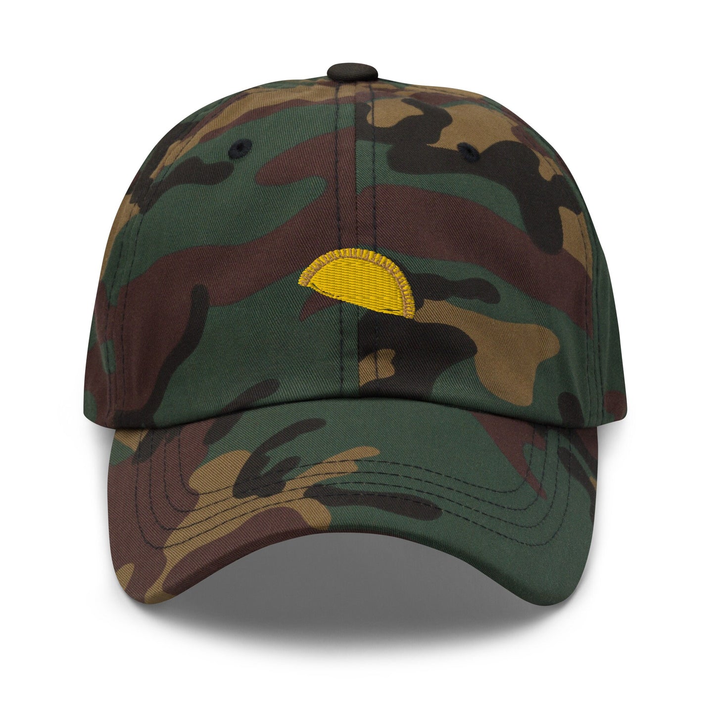 Jamaican Patty Hat - Caribbean Savoury Pastries From Heaven - Spicy Hand Pie  - Cotton Embroidered Baseball Cap - Multiple Colors