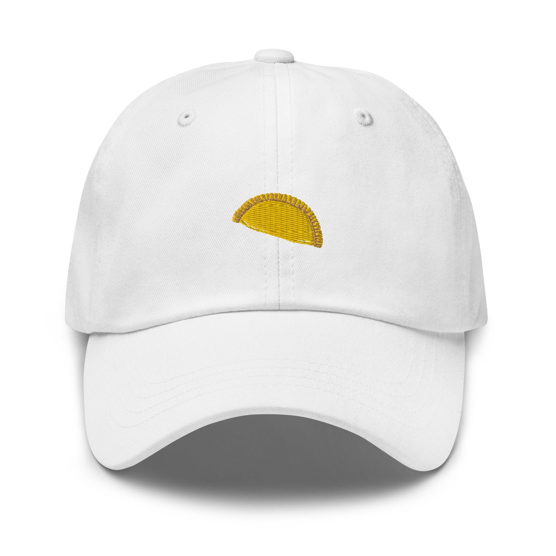 Jamaican Patty Hat - Caribbean Savoury Pastries From Heaven - Spicy Hand Pie  - Cotton Embroidered Baseball Cap - Multiple Colors