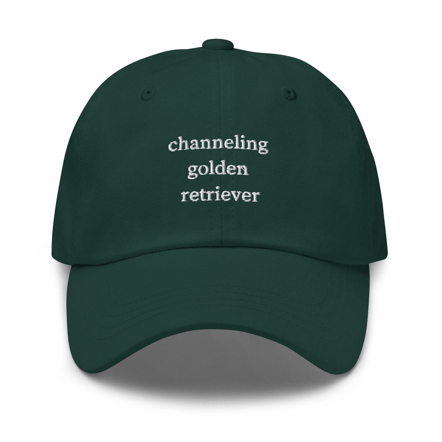 Golden Retriever Dad Hat - Dog Life - Golden Retriever Energy - Cotton Embroidered Cap - Multiple Colors