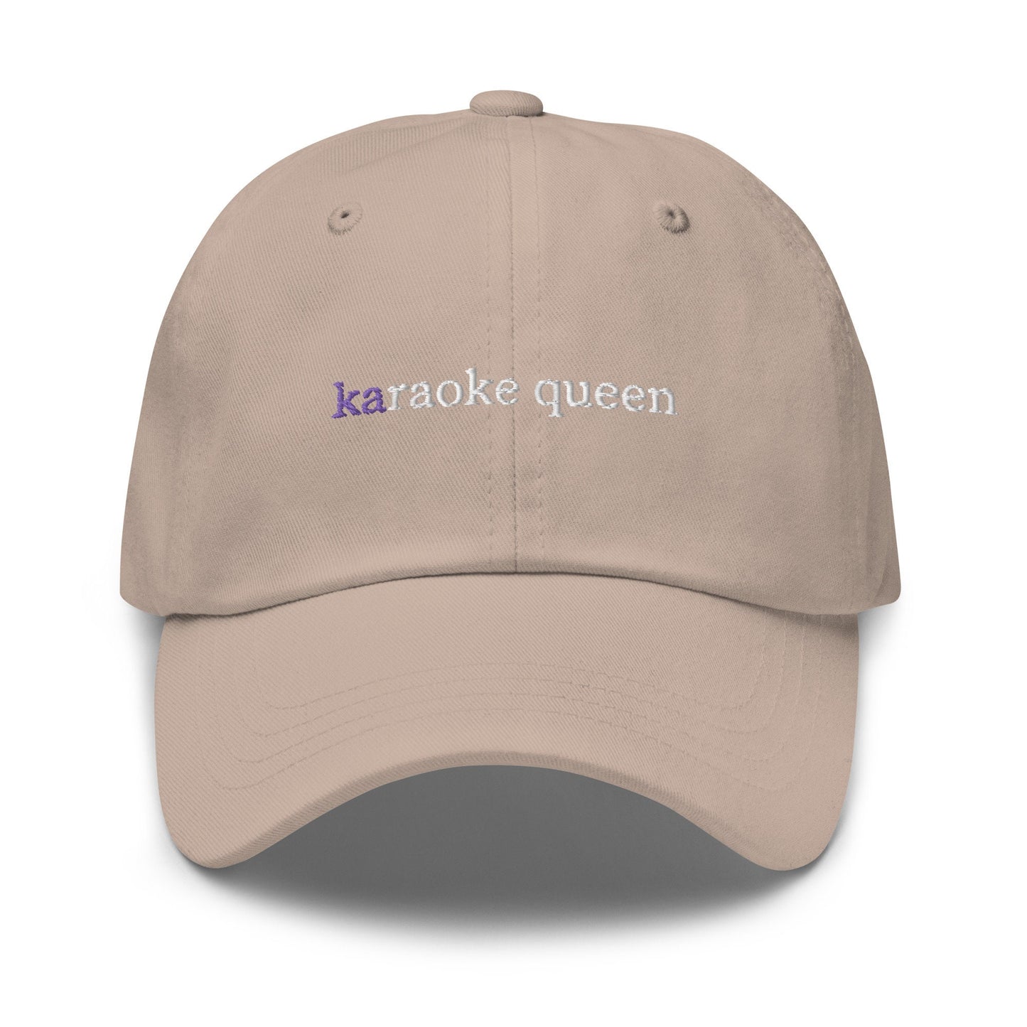 Karaoke Queen Dad Hat - Best Friend Gift - Music Lovers & Singers - Cotton Embroidered Cap - Multiple Colors