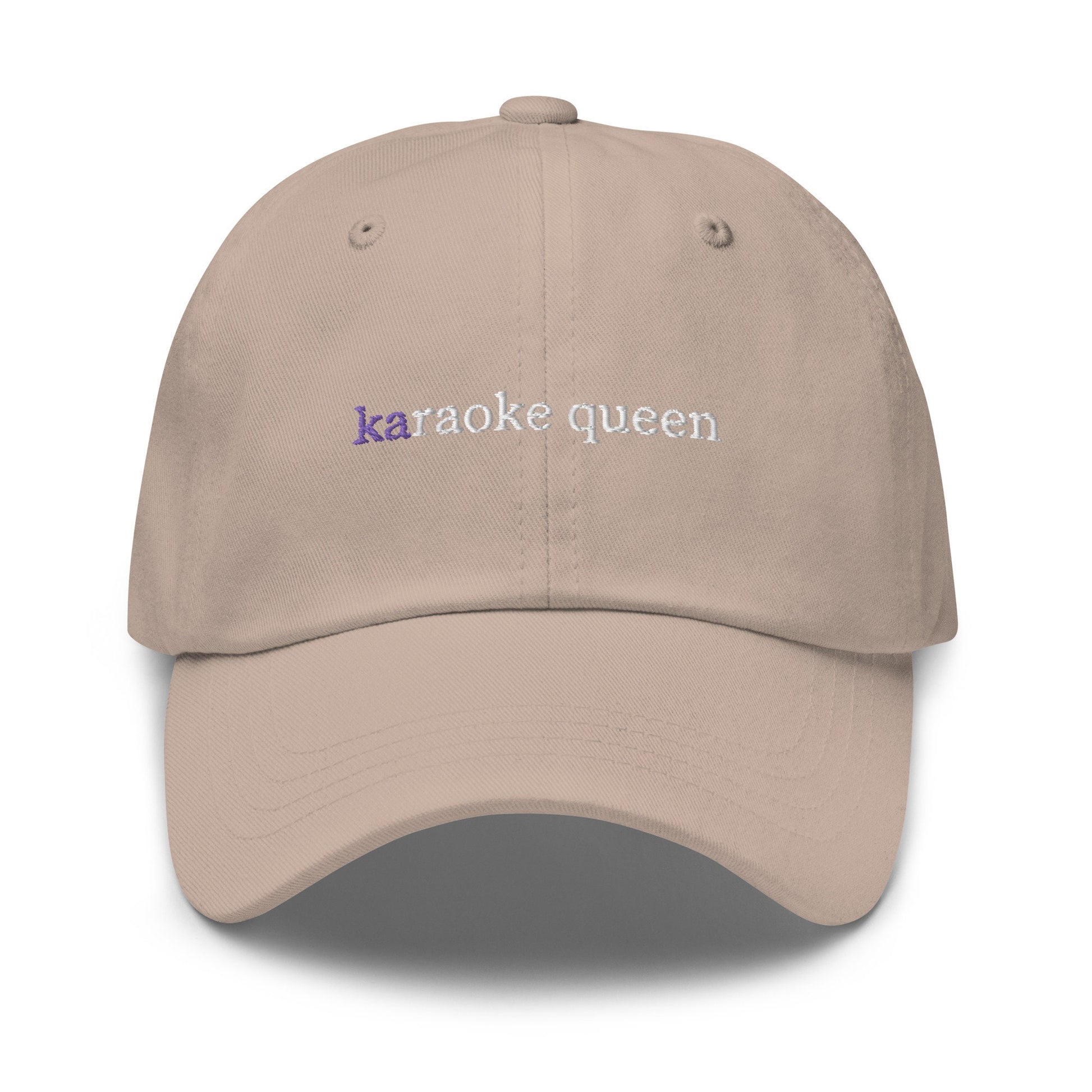 Karaoke Queen Dad Hat - Best Friend Gift - Music Lovers & Singers - Cotton Embroidered Cap - Multiple Colors