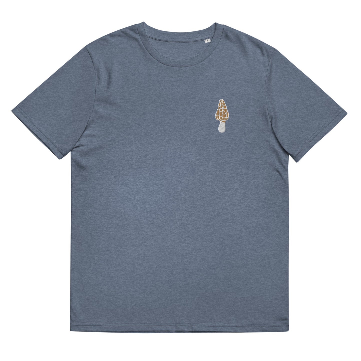 Morel T Shirt - Gift for Fungus Fans - Minimalist Embroidered Shirt - Multiple Colours