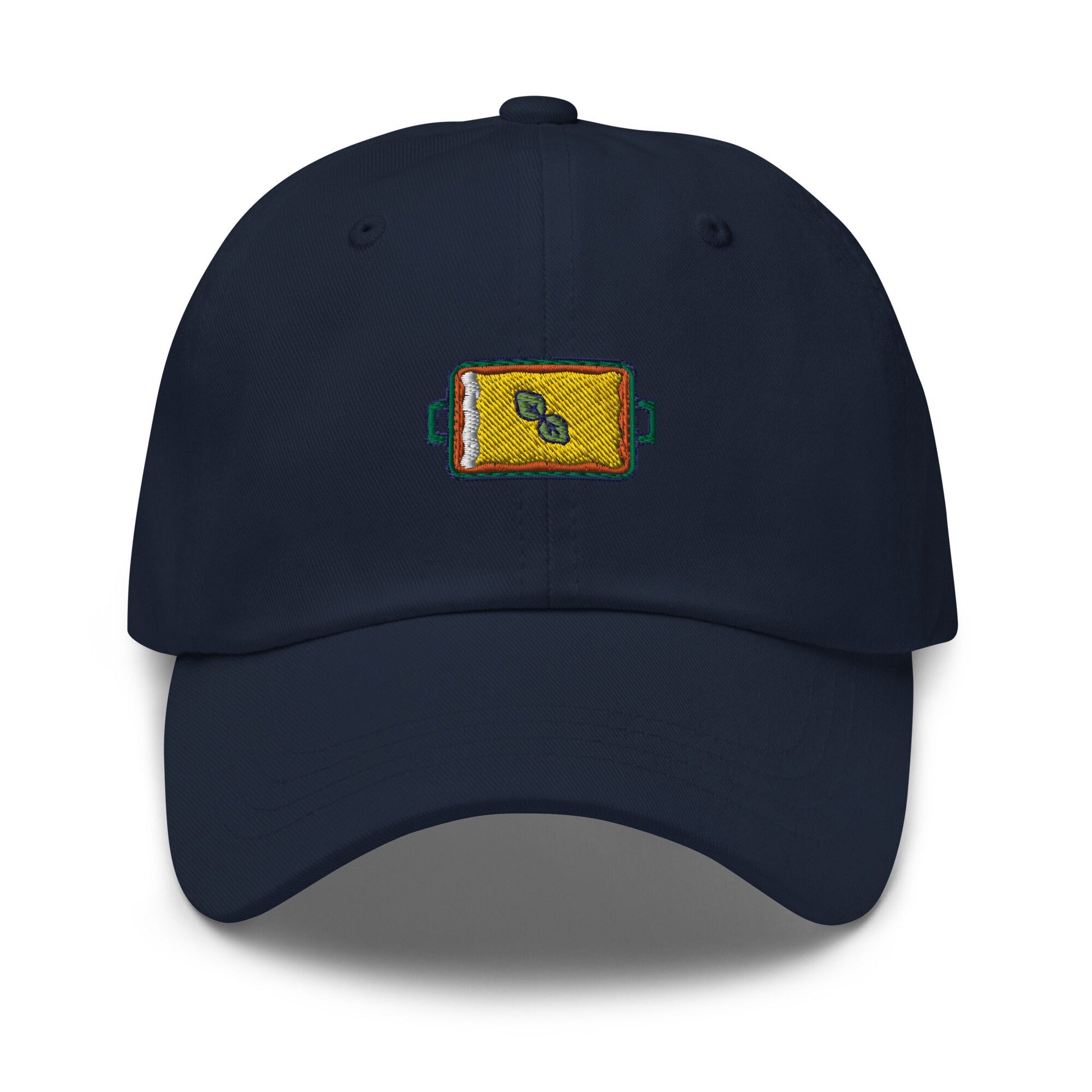 Lasagna Hat - Pasta Gift - Italian Food Classics - Embroidered Cotton Baseball Cap - Multiple Colors