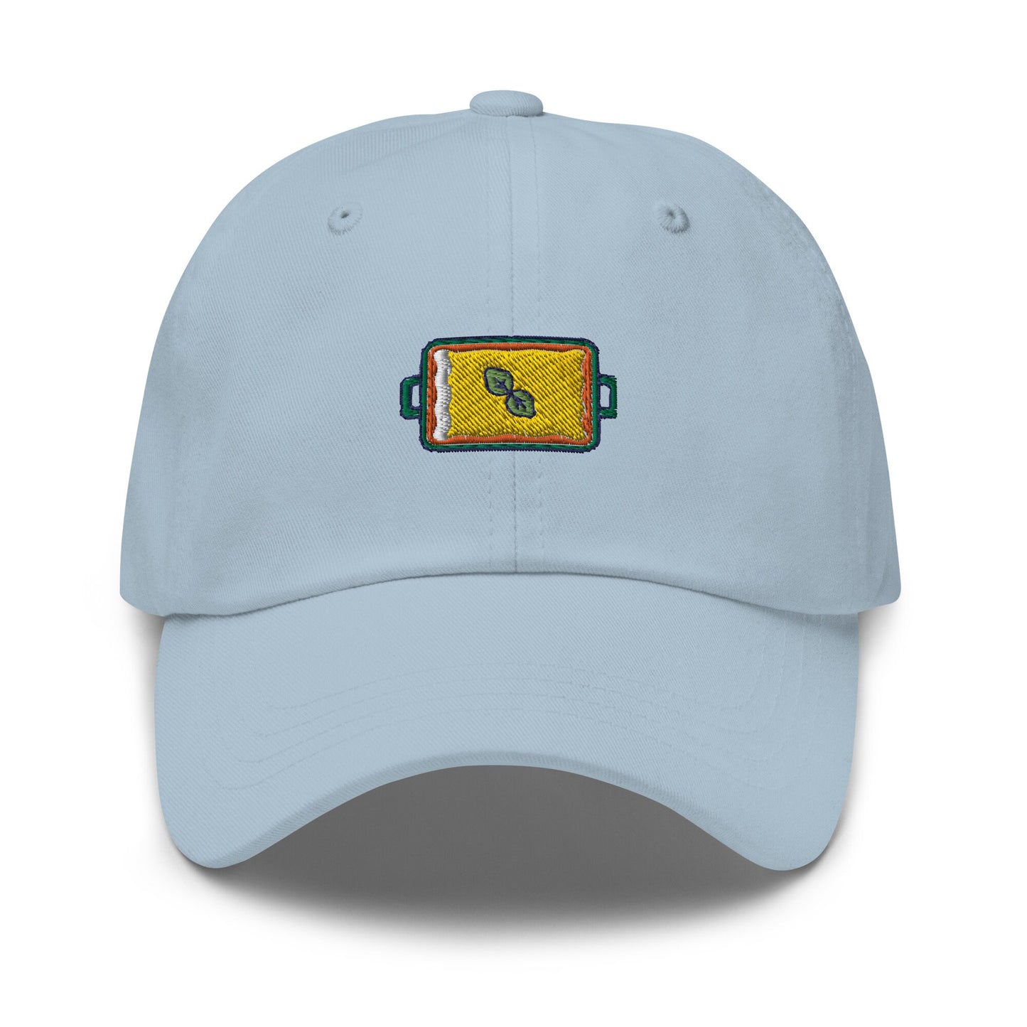 Lasagna Hat - Pasta Gift - Italian Food Classics - Embroidered Cotton Baseball Cap - Multiple Colors