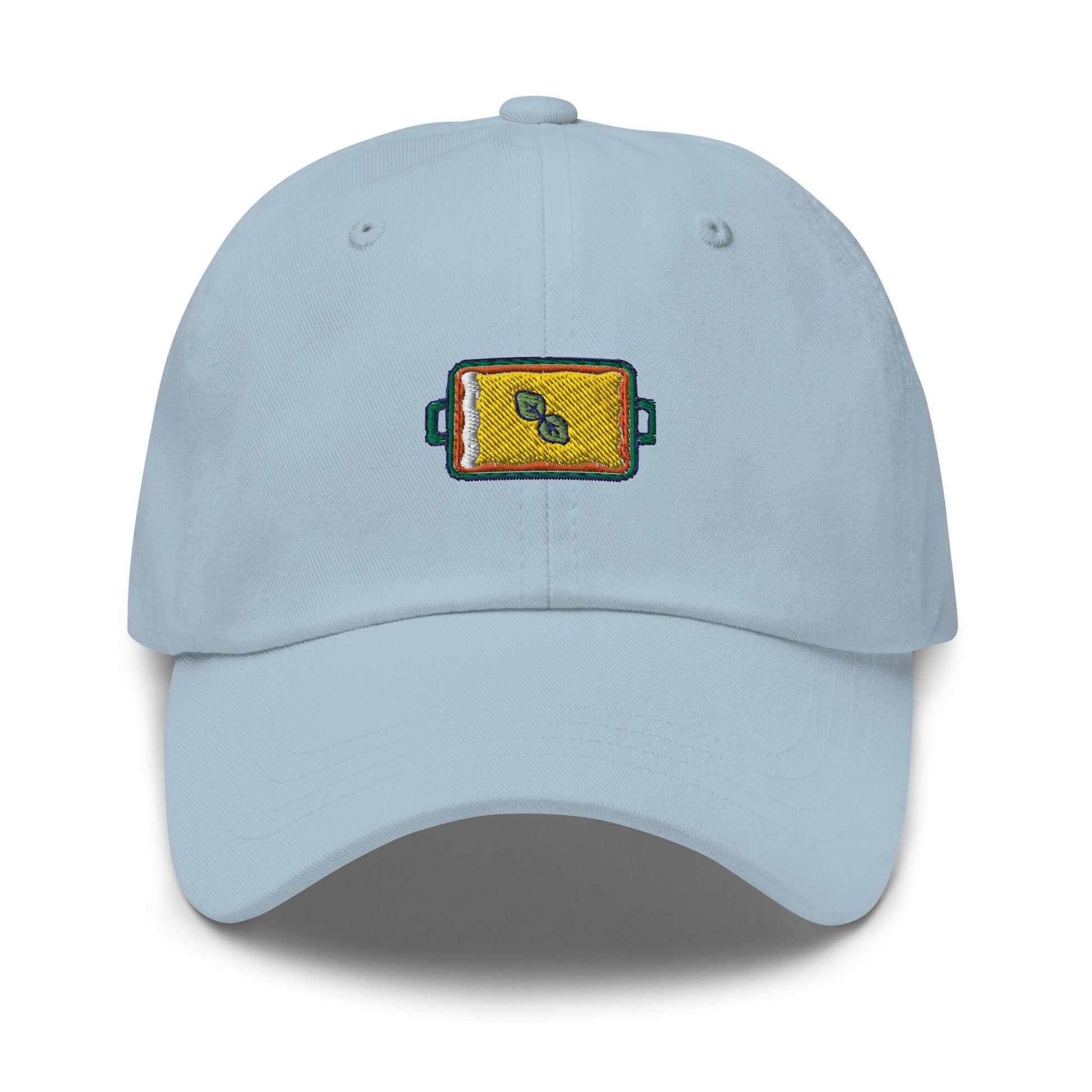 Lasagna Hat - Pasta Gift - Italian Food Classics - Embroidered Cotton Baseball Cap - Multiple Colors