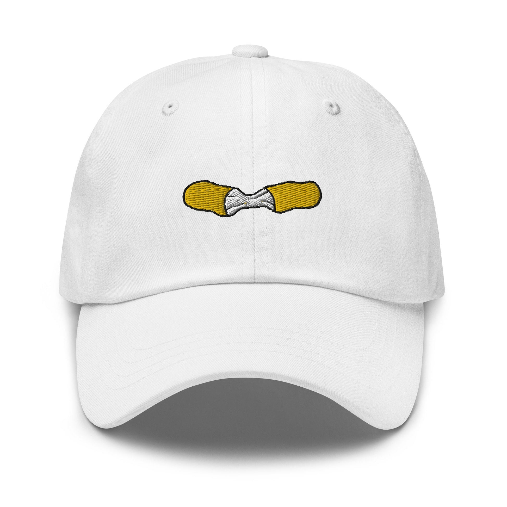 Mozzarella Stick Hat - Italian Cheese Appetizer - Foodie Gift - Embroidered Baseball Cap Dad Hat
