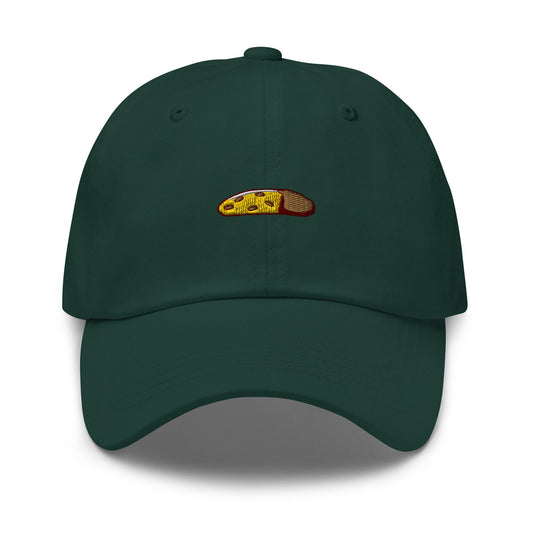 Biscotti Hat - Italian Cookie - Foodie Gift - Gift for Coffee Fans - Embroidered Cotton Cap Dad Hat