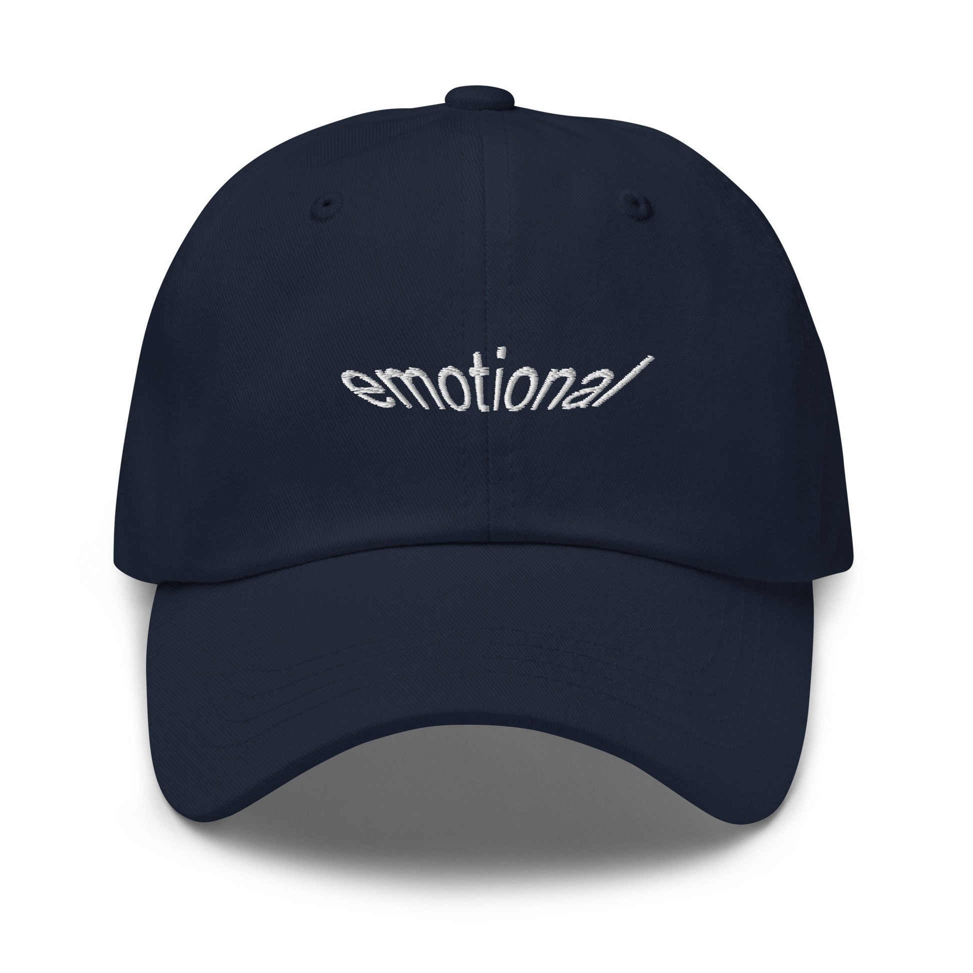 Emotional Hat - Gift for Sensitive Girlies - Embroidered Cotton Cap - Dad Hat - Multiple Colors