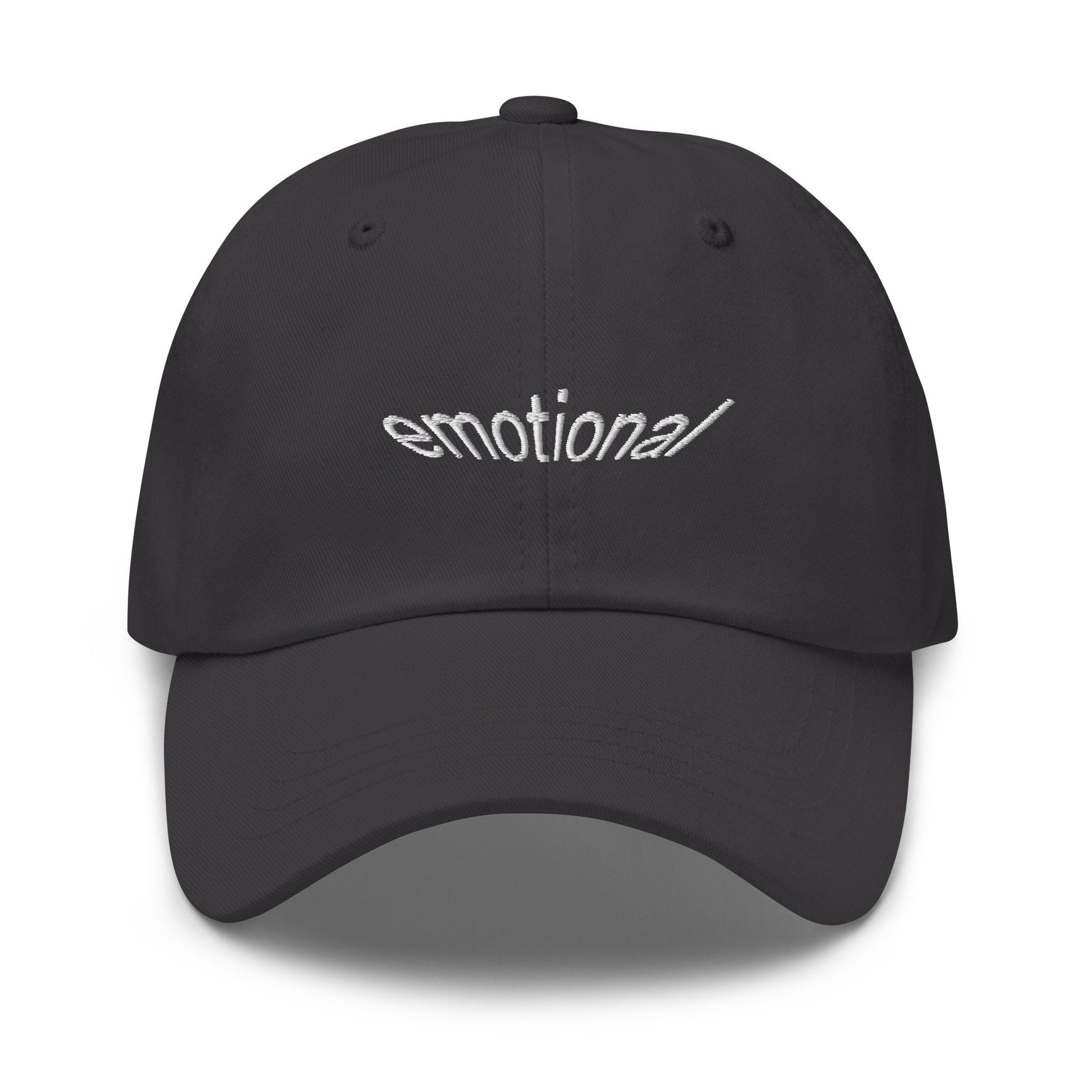 Emotional Hat - Gift for Sensitive Girlies - Embroidered Cotton Cap - Dad Hat - Multiple Colors