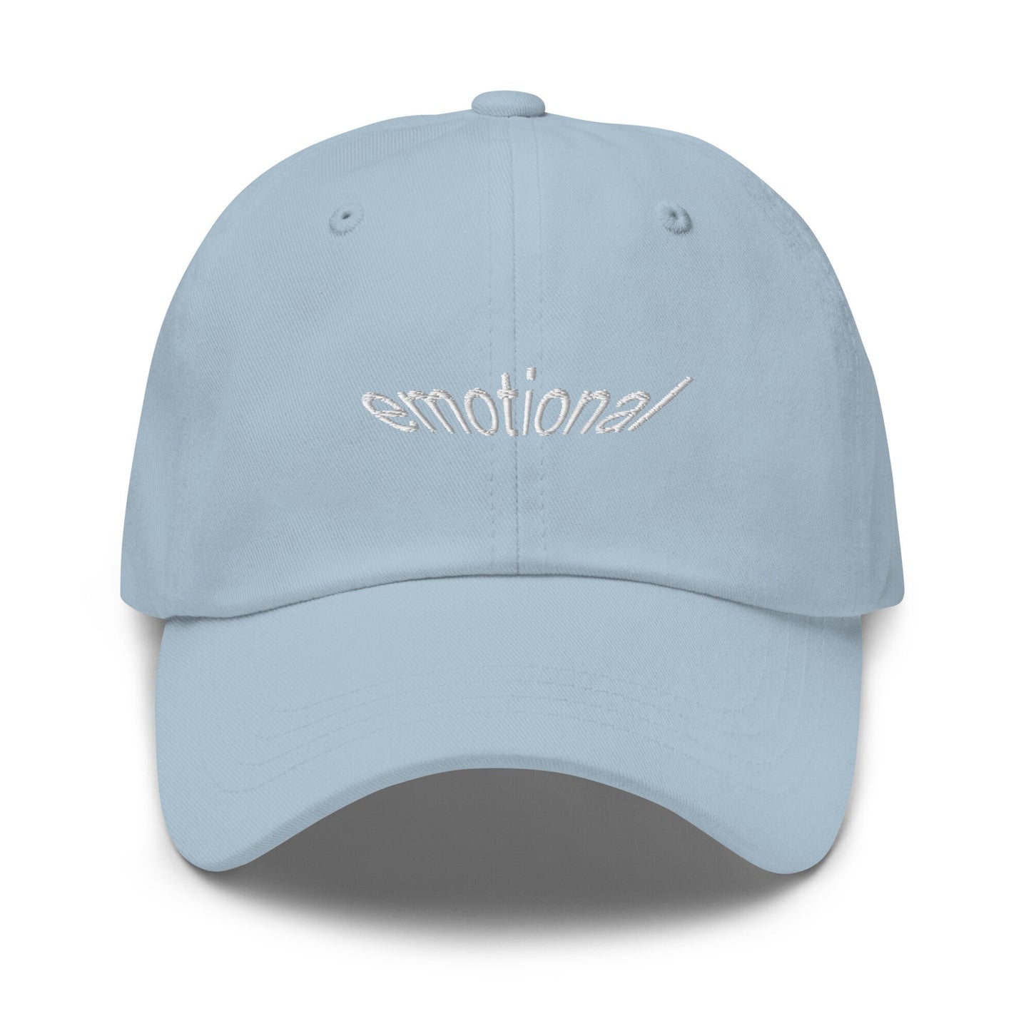 Emotional Hat - Gift for Sensitive Girlies - Embroidered Cotton Cap - Dad Hat - Multiple Colors