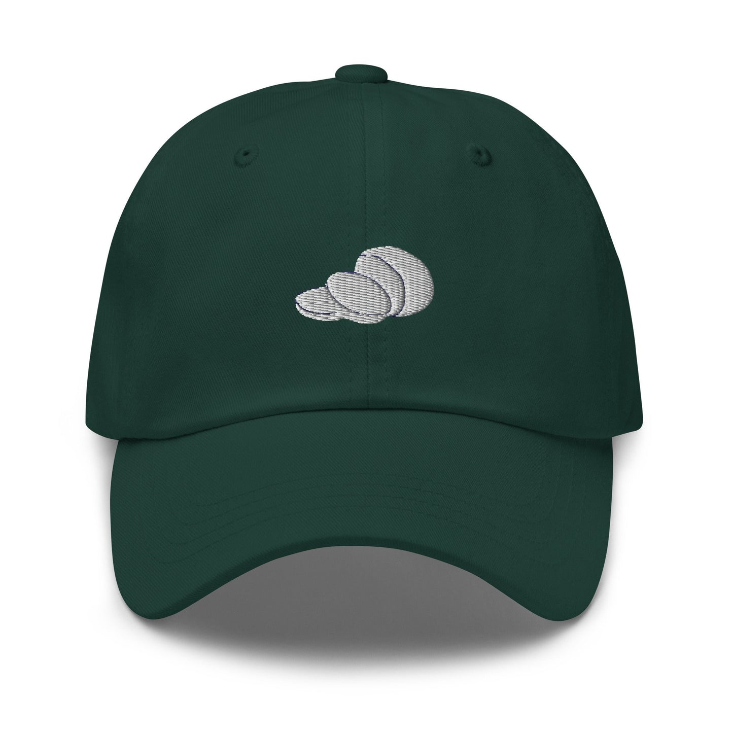 Mozzarella Hat - Fresh Italian Cheese - Foodie Gift - Embroidered Baseball Cap Dad Hat