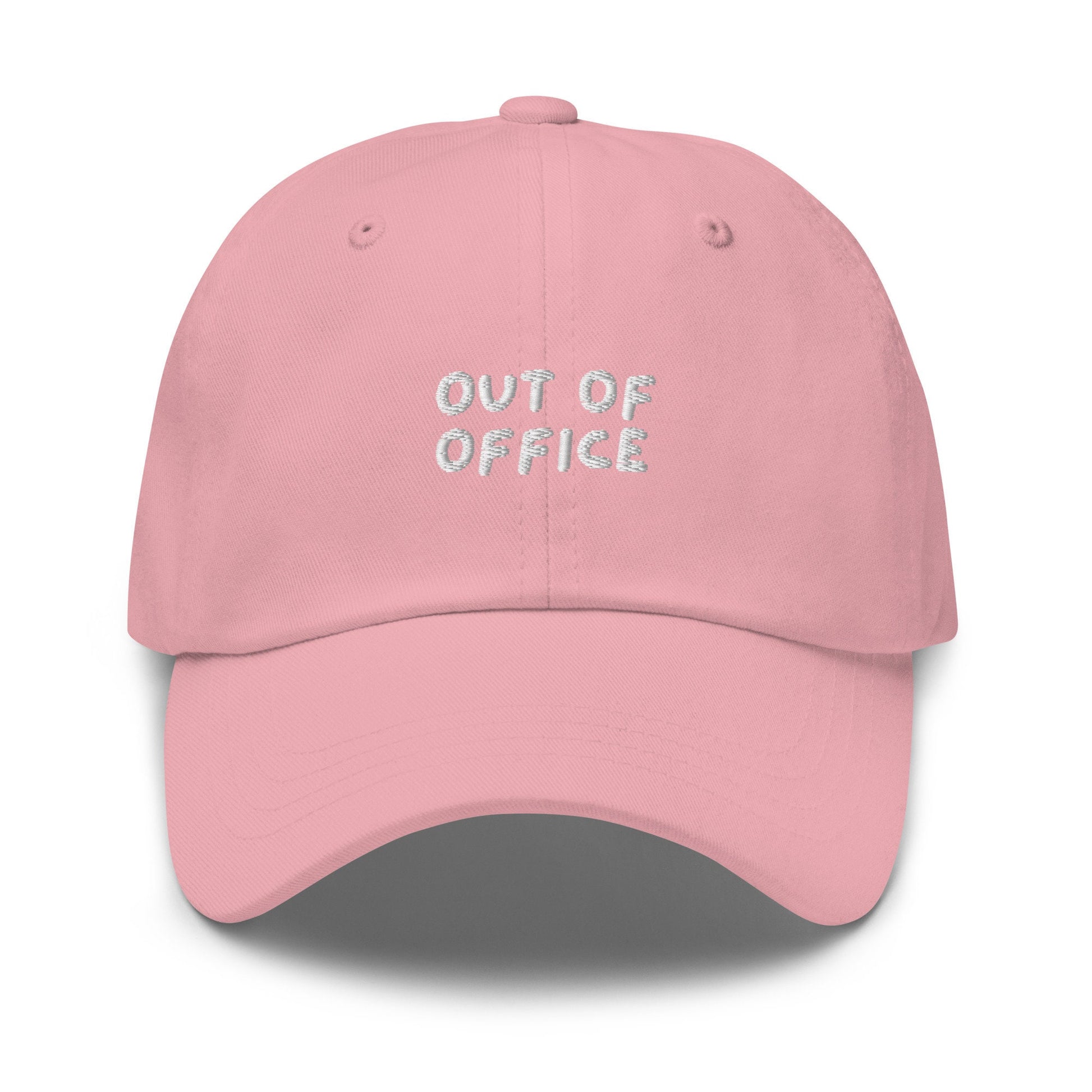 Out of Office Hat - Funny Work Gift - Corporate Business Gift - Vacation Hat - Cotton Embroidered Cap - Multiple Colors