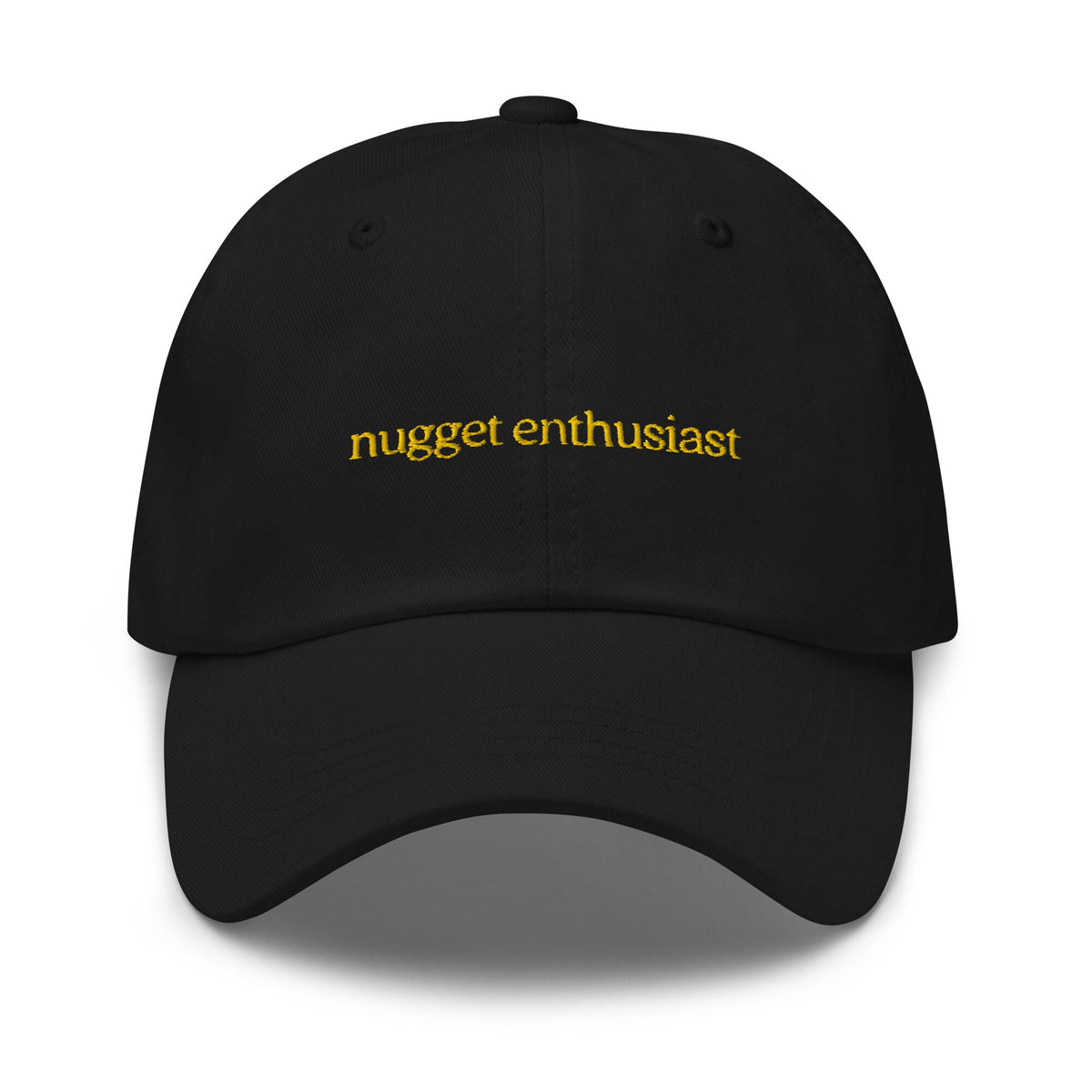 Nugget Hat - Gift for Chicken Tender Lovers - Minimalist Embroidered Cotton Cap