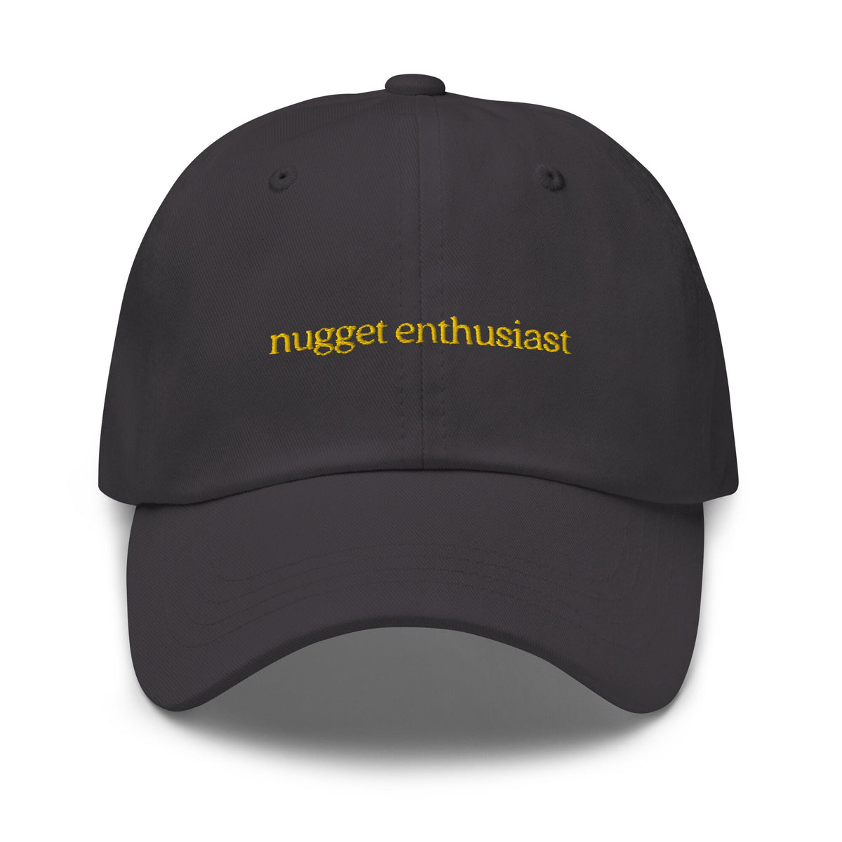 Nugget Hat - Gift for Chicken Tender Lovers - Minimalist Embroidered Cotton Cap