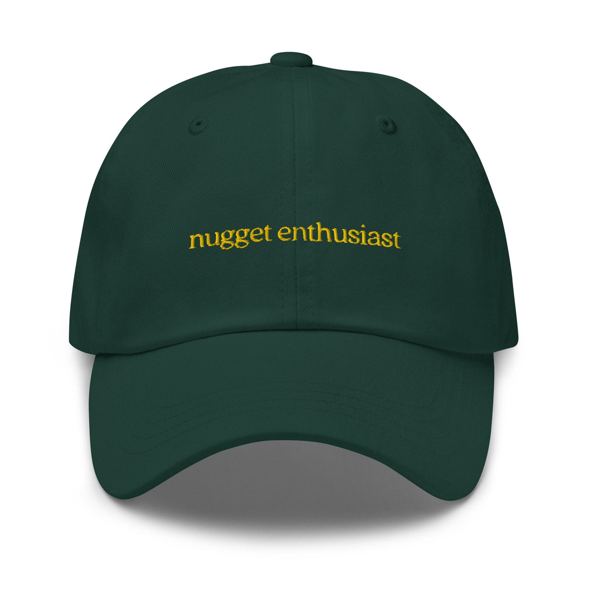 Nugget Hat - Gift for Chicken Tender Lovers - Minimalist Embroidered Cotton Cap