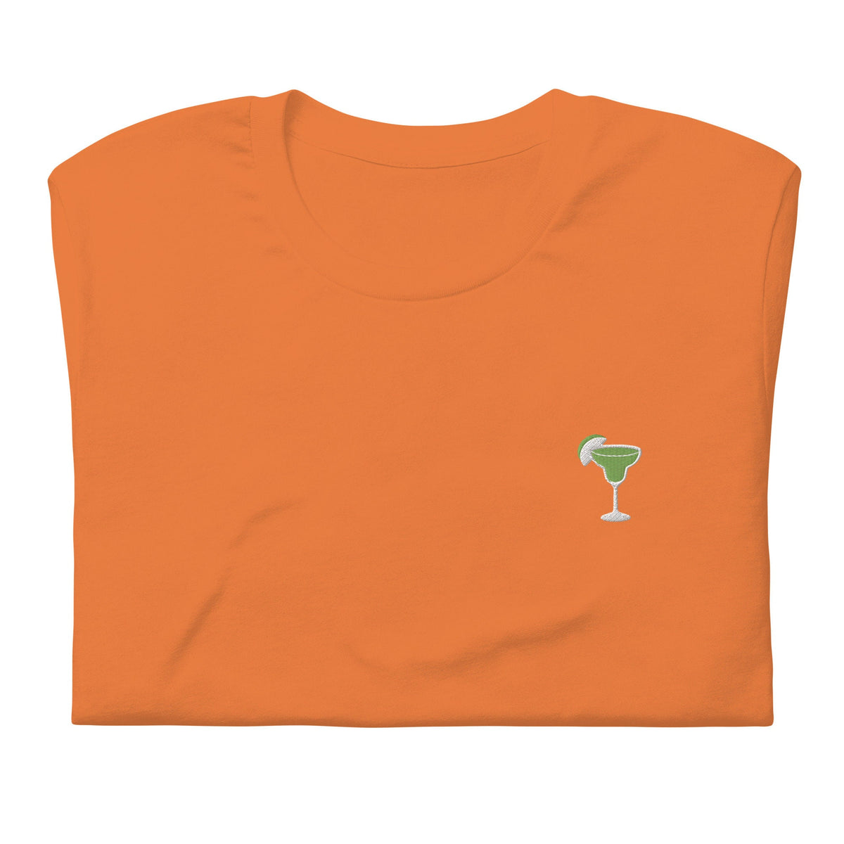 Margarita T Shirt - Gift for Tequila Cocktail Lovers - Minimalist Embroidered Shirt - Multiple Colours