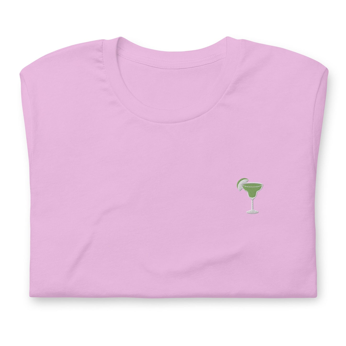 Margarita T Shirt - Gift for Tequila Cocktail Lovers - Minimalist Embroidered Shirt - Multiple Colours