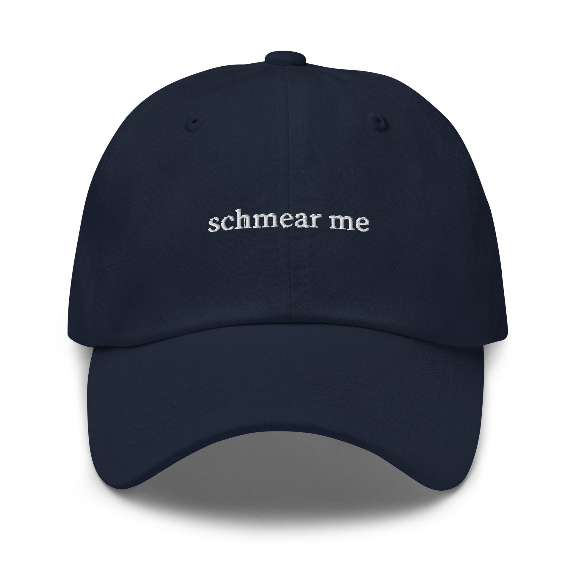 Schmear Hat - Bagel and Cream Cheese Lovers - Embroidered Cotton Hat - Multiple colors