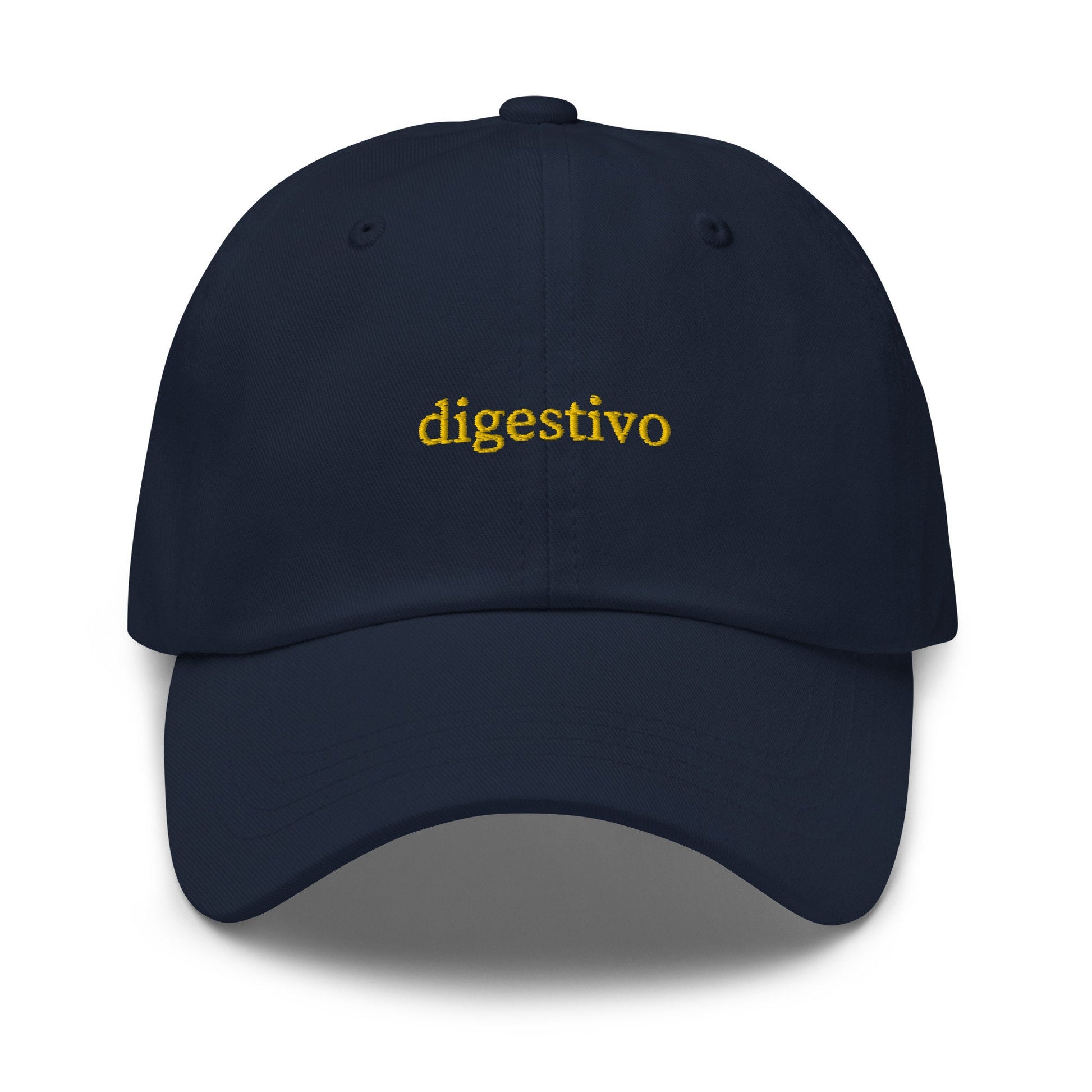 Digestivo Dad Hat - Italian Liqueur Drink - Limoncello, Amaro, Campari - Embroidered Cotton Cap - Multiple Colors