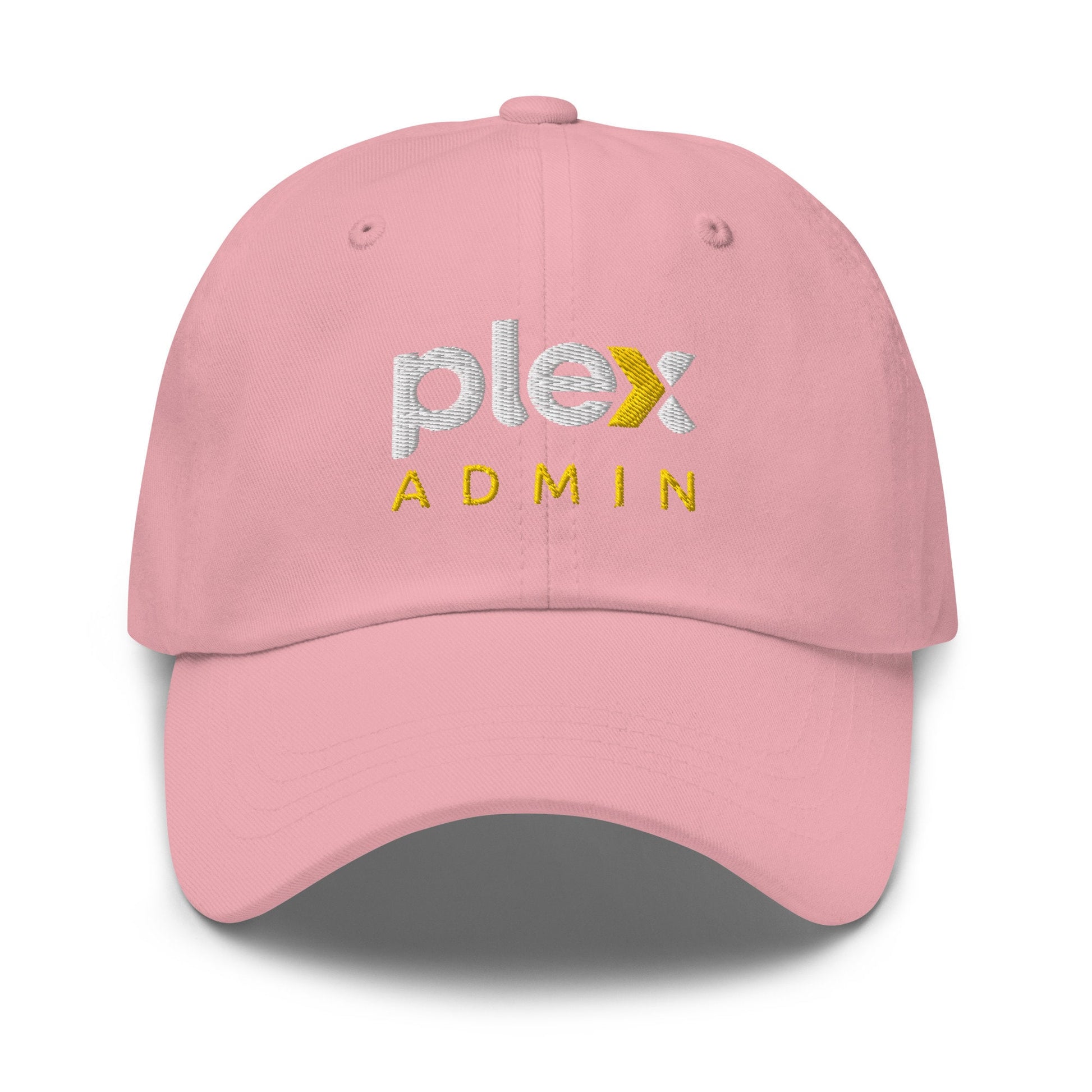 Plex Admin Dad Hat - Home Movie Buffs - Media Server - Tech Gift - Embroidered Cotton Cap - Multiple Colors