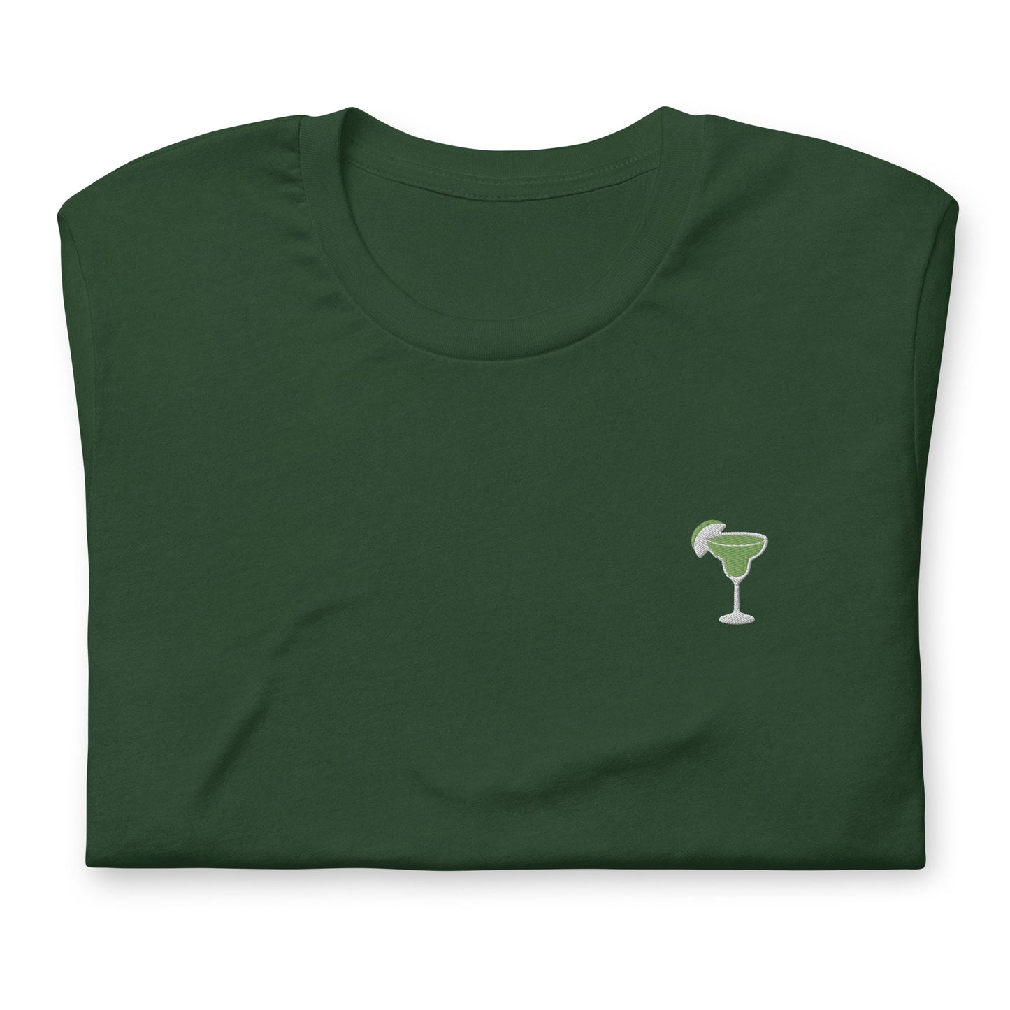 Margarita T Shirt - Gift for Tequila Cocktail Lovers - Minimalist Embroidered Shirt - Multiple Colours