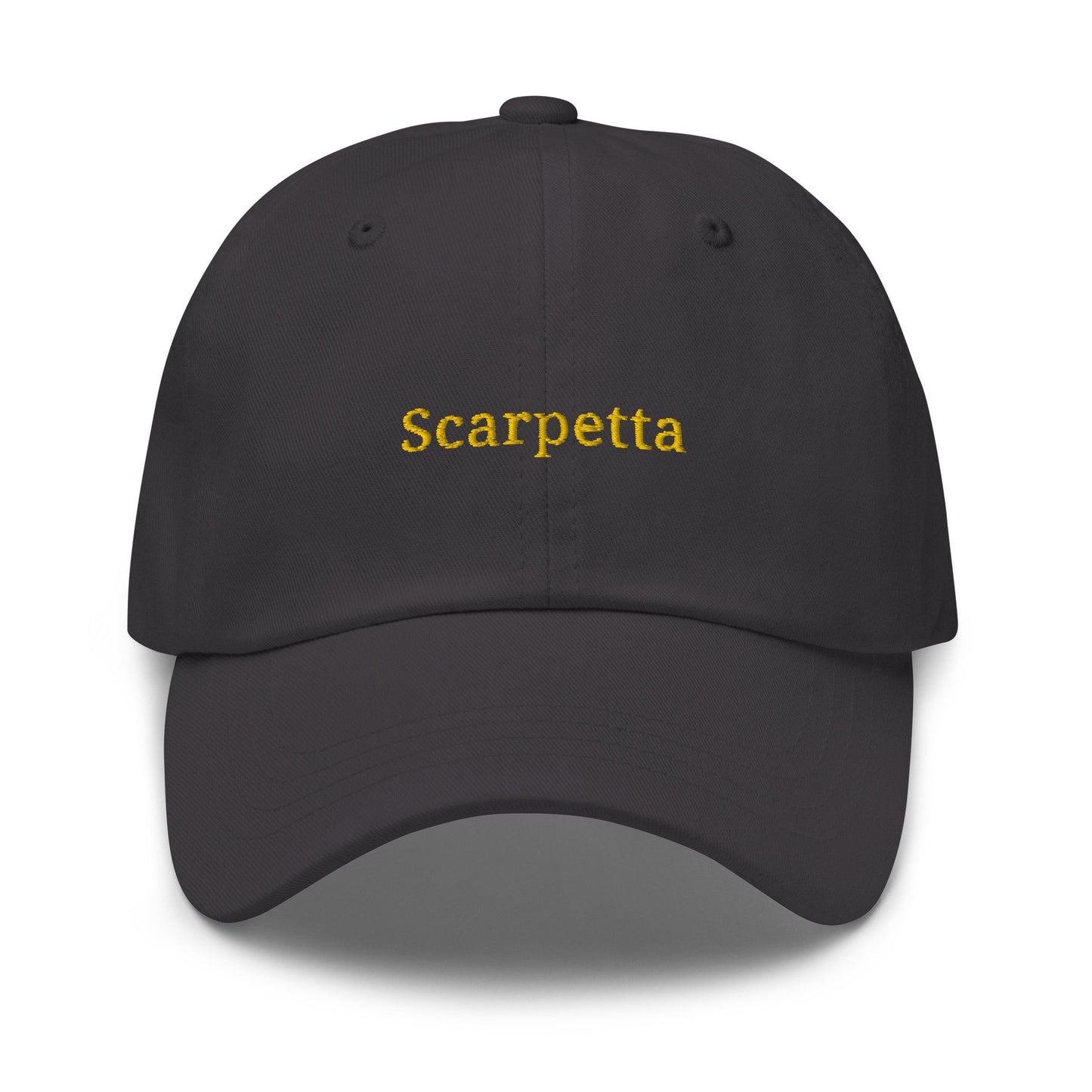 Scarpetta Dad Hat - Italian Food Fans - Italian Sayings Minimalist Embroidered Cotton Cap - Multiple Colors