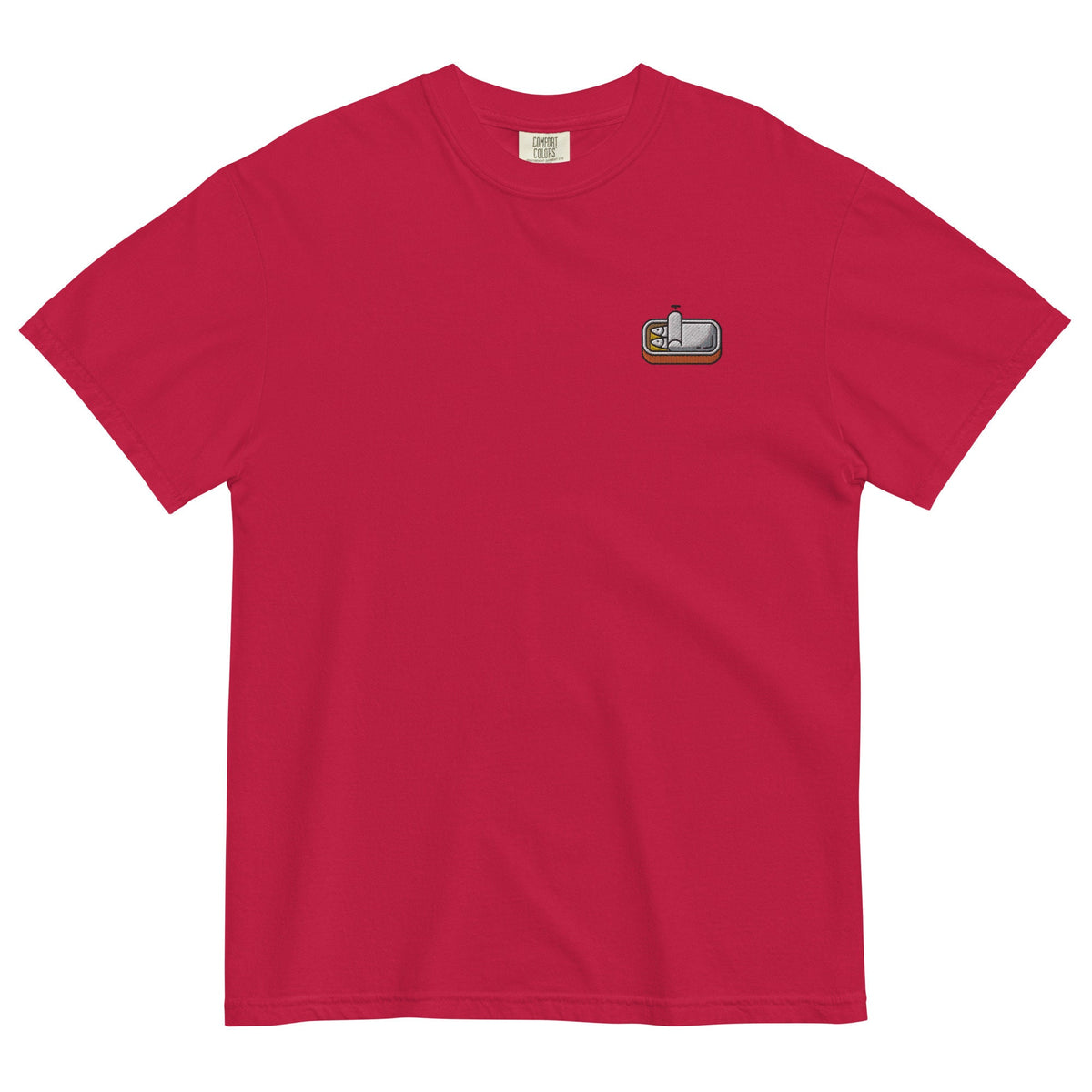 Sardine T Shirt - Canned Fish Moment - Anchovy Fans - Seafood Lovers - Cotton Embroidered Shirt - Multiple Colors