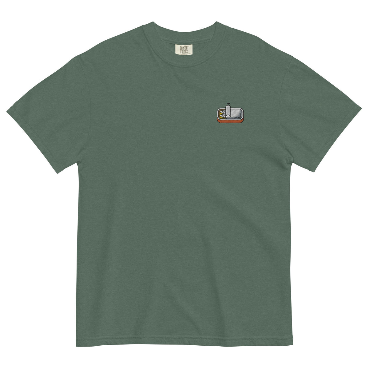 Sardine T Shirt - Canned Fish Moment - Anchovy Fans - Seafood Lovers - Cotton Embroidered Shirt - Multiple Colors