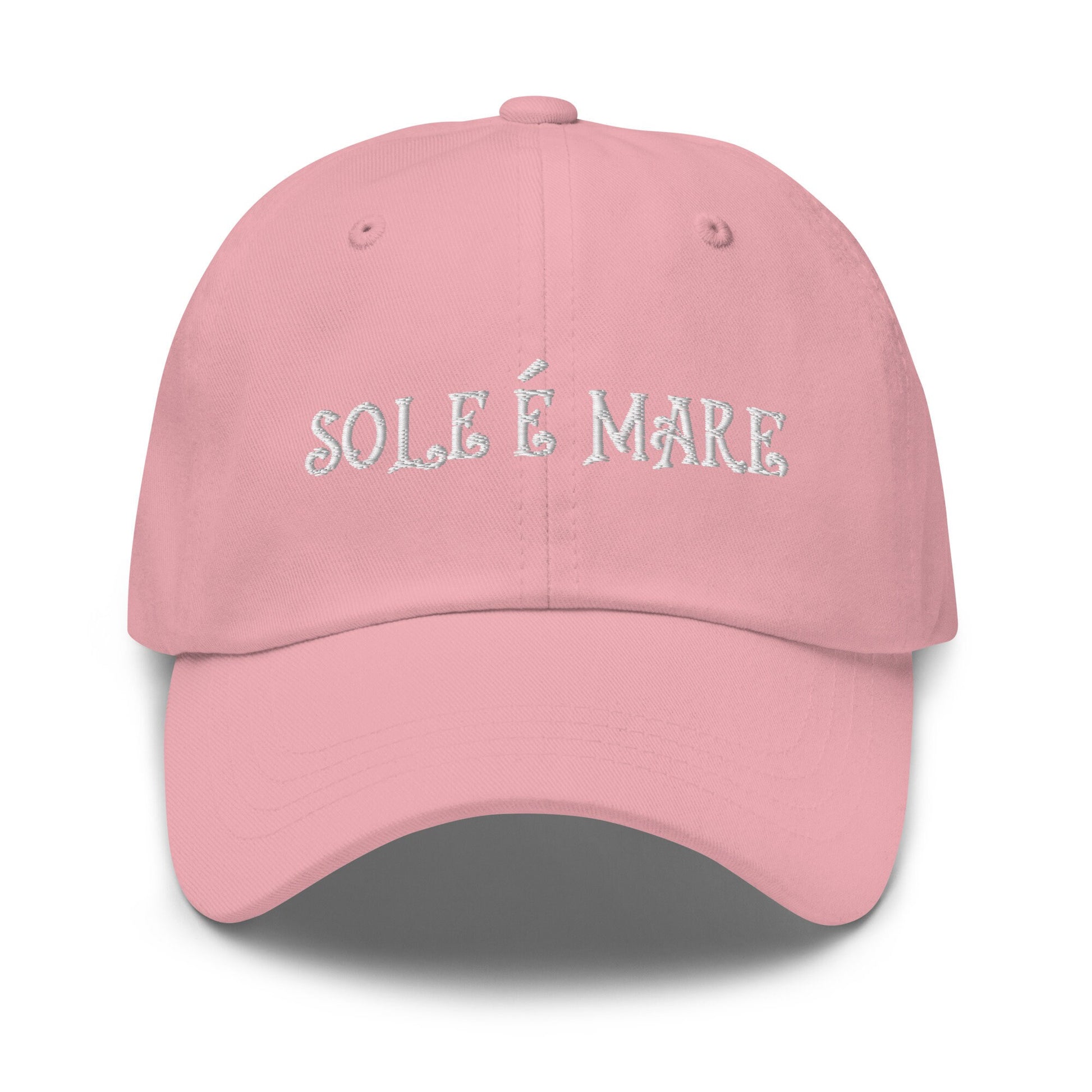 Sole é Mare Hat - Classic Italian Sayings - Embroidered Cotton Hat - Multiple colors