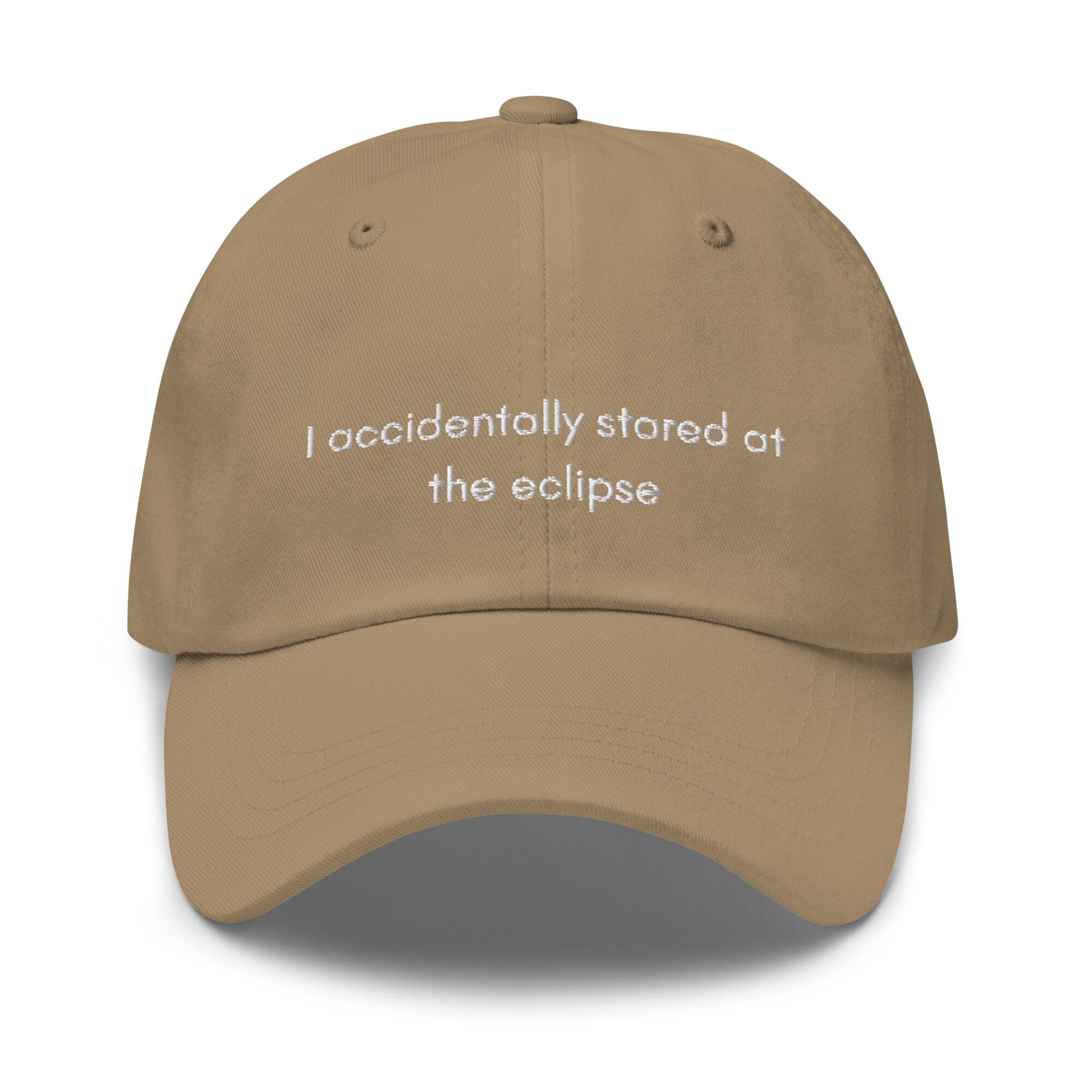 Eclipse Hat - Totality - Funny Gift - Do not stare at the eclipse - April 8 2024 - Embroidered Cotton Hat - Multiple colors