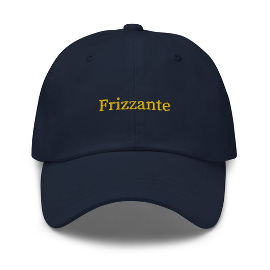 Frizzante Hat - Italian Sayings - Sparkling Water Fan Gift - Embroidered Cotton Baseball Hat - Multiple Colors