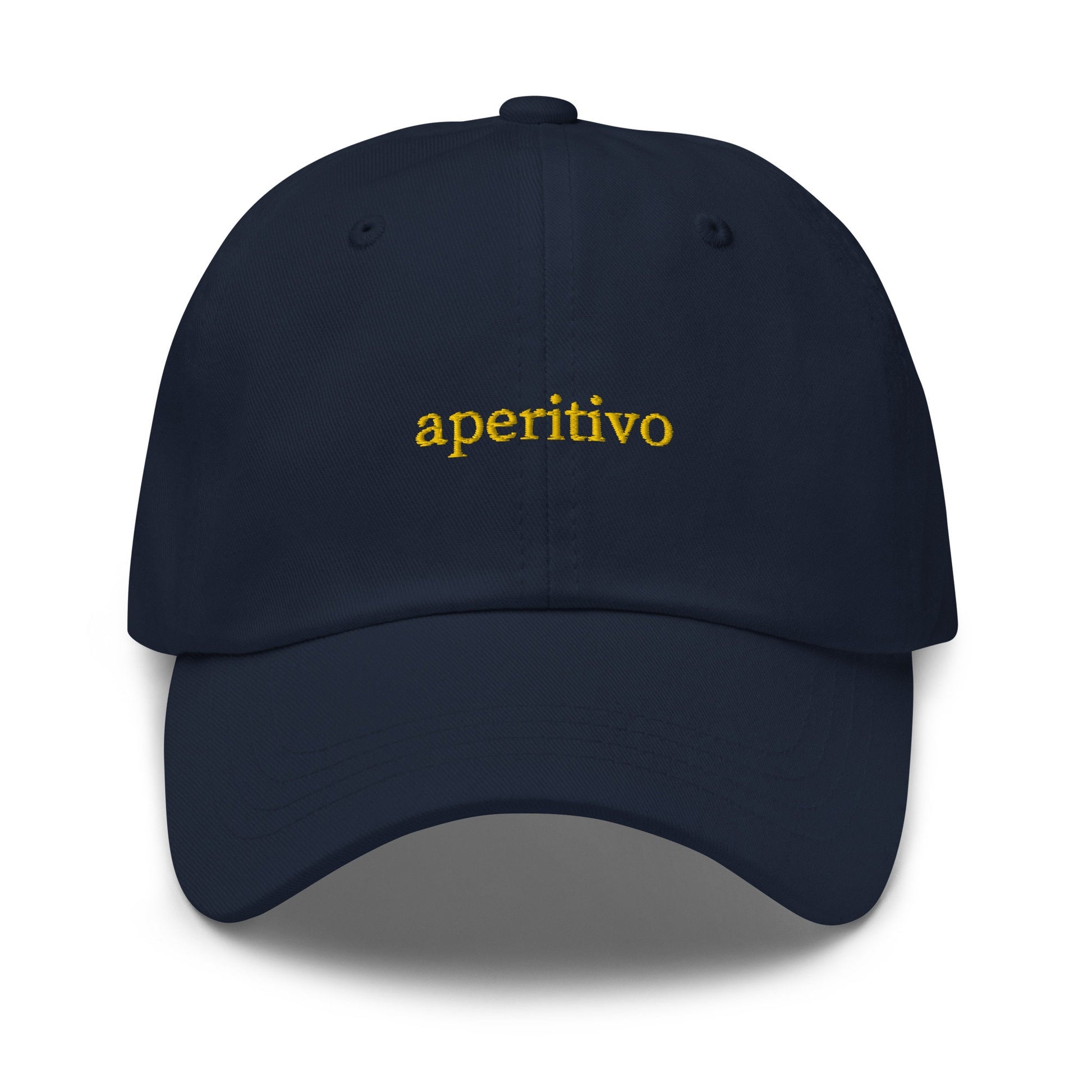 Aperitivo Dad Hat - Italian Drink - Spritz, Campari, Aperol, Bellini - Embroidered Cotton Cap - Multiple Colors