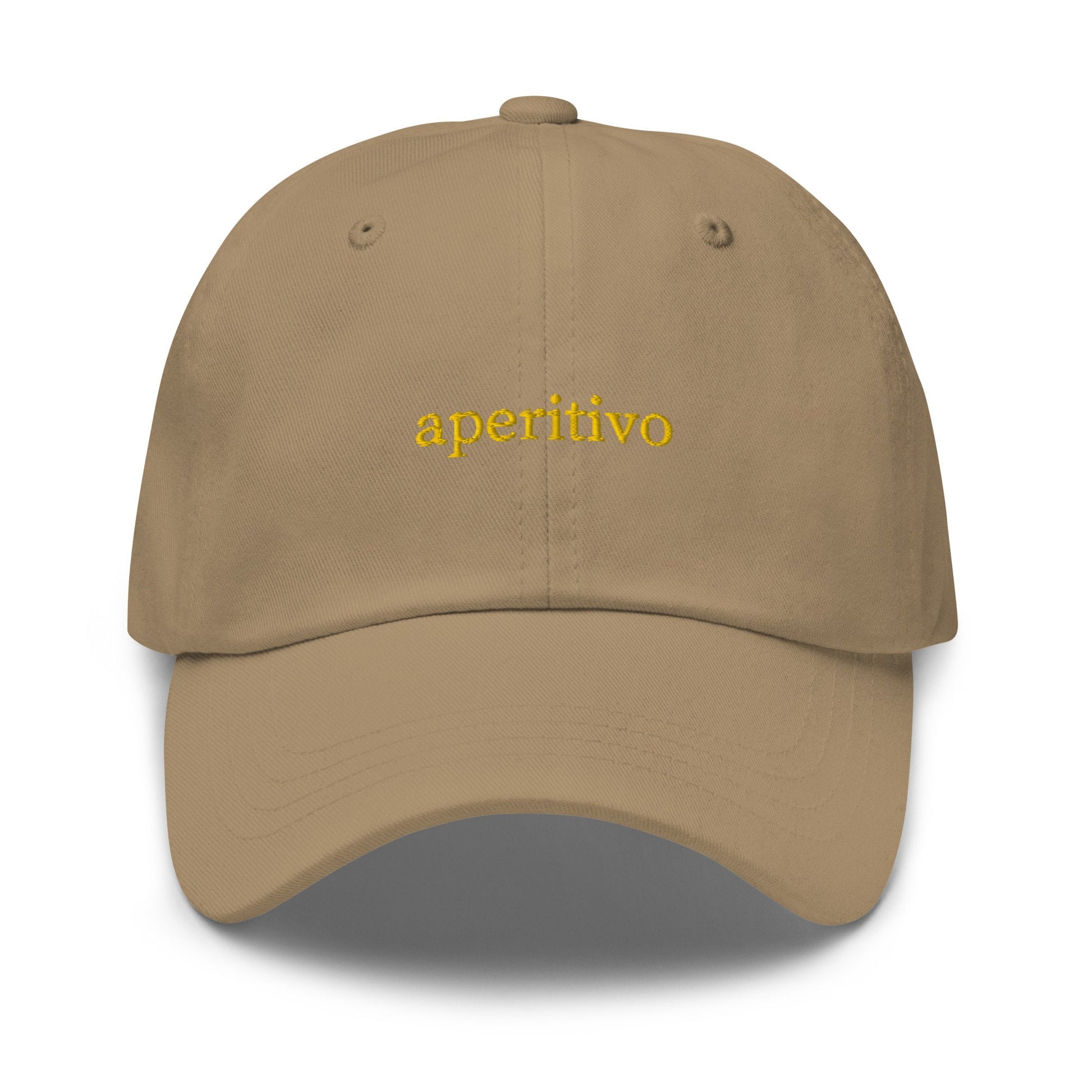 Aperitivo Dad Hat - Italian Drink - Spritz, Campari, Aperol, Bellini - Embroidered Cotton Cap - Multiple Colors