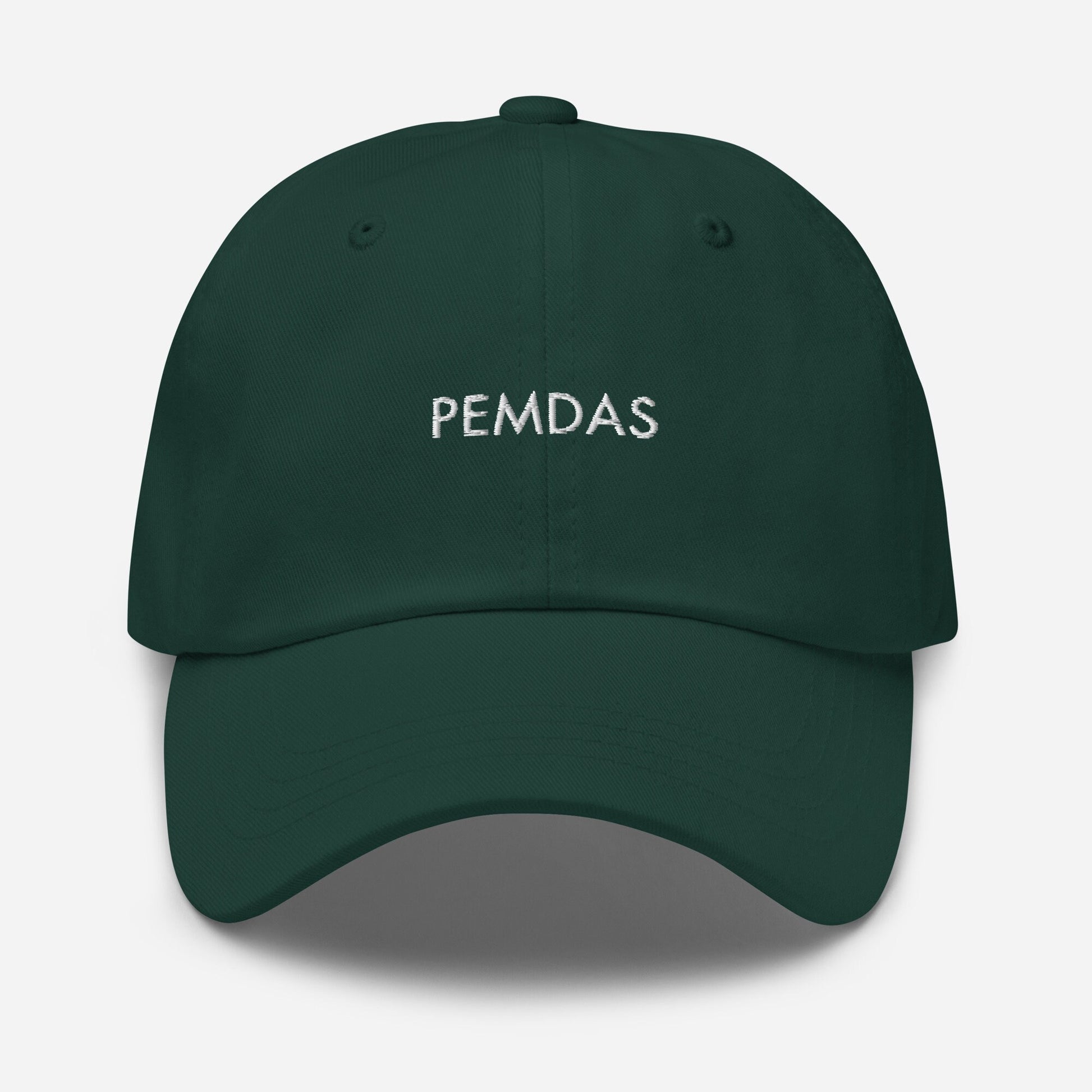 PEDMAS Hat - Math Grads - Order of Operations Lovers & Haters - Handmade Embroidered Cap