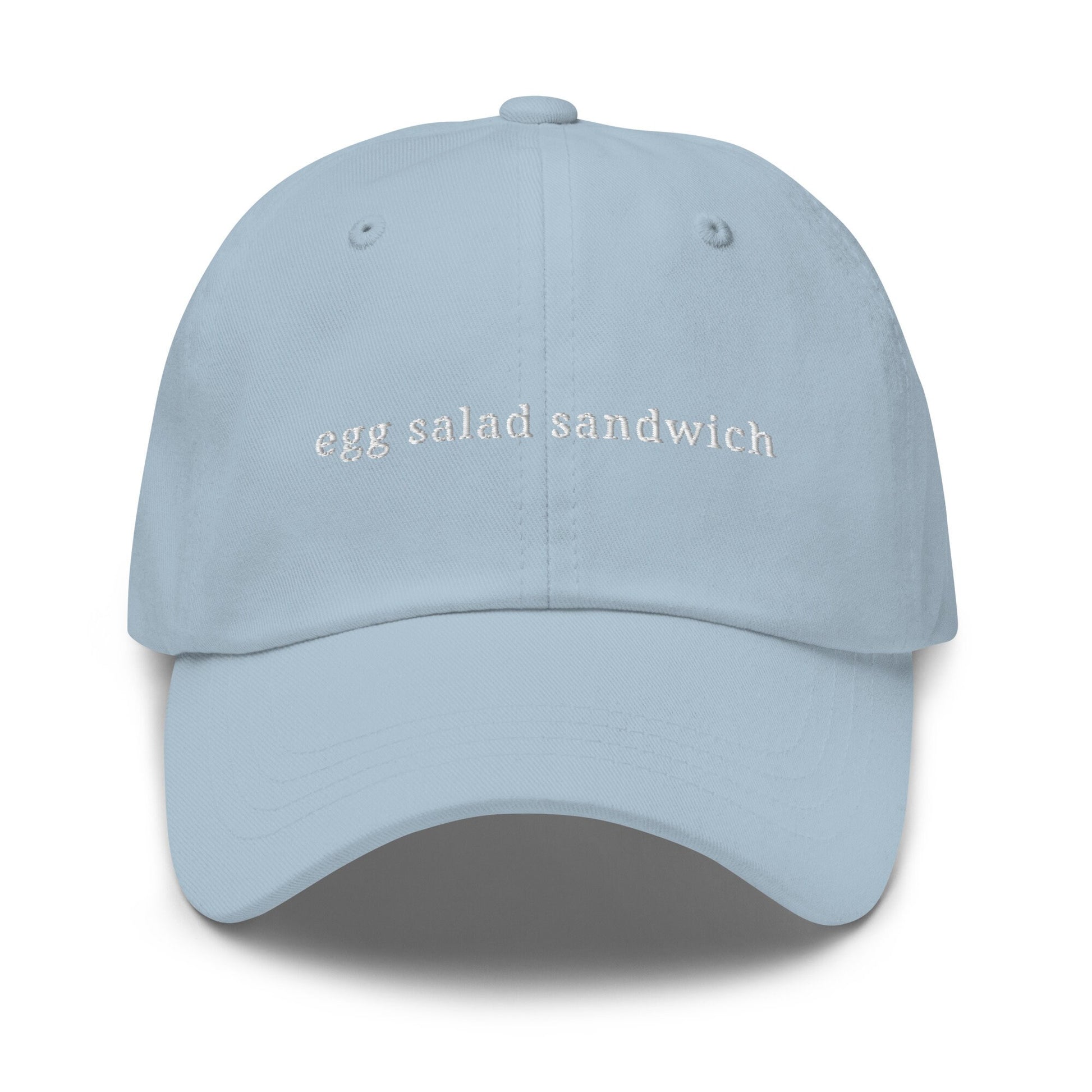 Egg salad Sandwich Dad Hat - Egg and Mayo Lovers - Minimalist Embroidered Cotton Cap - Multiple Colors