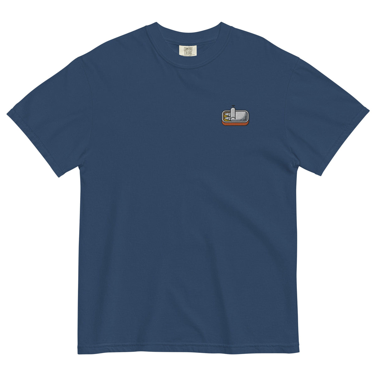 Sardine T Shirt - Canned Fish Moment - Anchovy Fans - Seafood Lovers - Cotton Embroidered Shirt - Multiple Colors