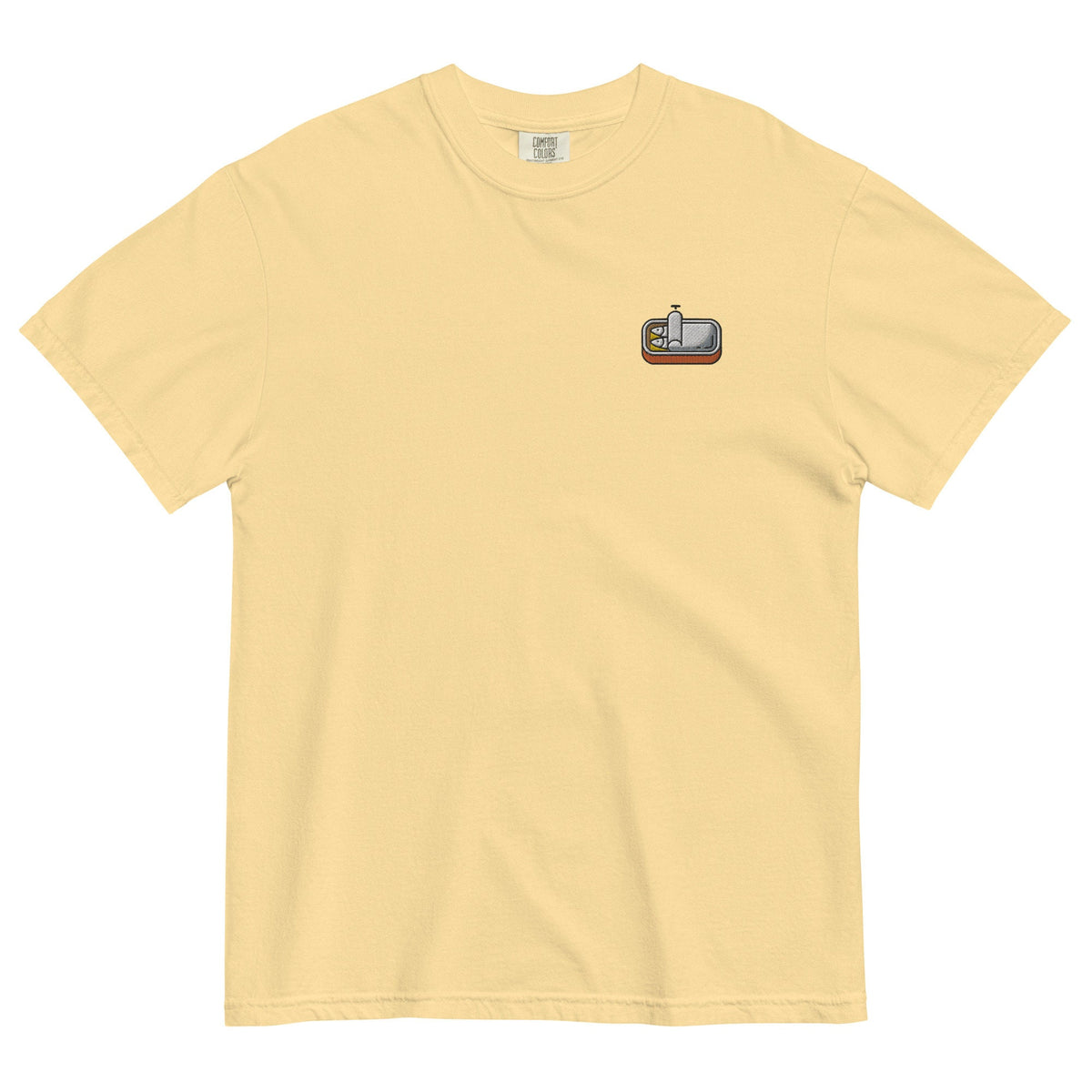 Sardine T Shirt - Canned Fish Moment - Anchovy Fans - Seafood Lovers - Cotton Embroidered Shirt - Multiple Colors