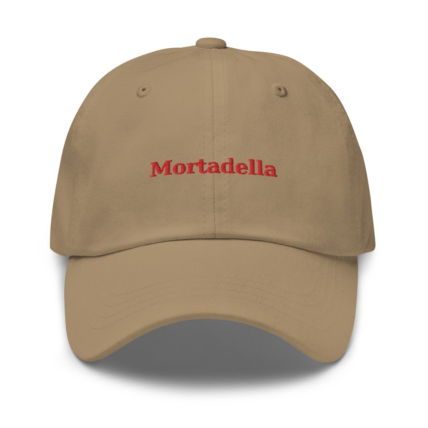 Mortadella Dad Hat - Gift for charcuterie and Italian Antipasto food Lovers - Handmade Embroidered Cap