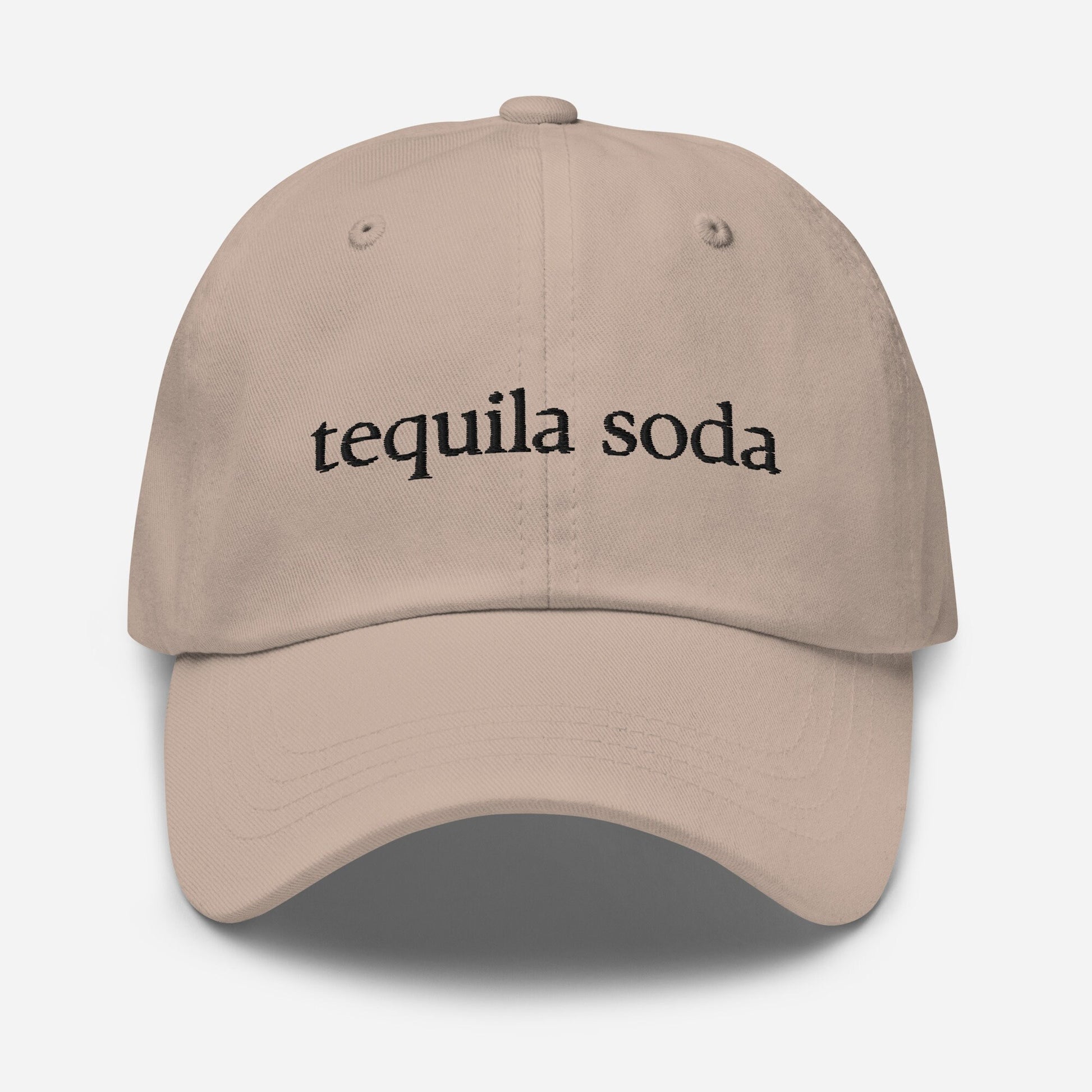 Tequila Soda Dad hat - Gift for Cocktail Fans - Cotton Embroidered Cap