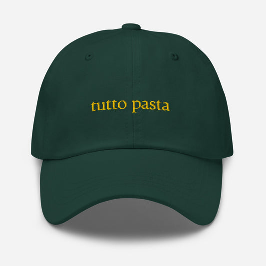 Tutto Pasta Dad hat - Gift italian food lovers - Multiple Colors - Cotton Embroidered Cap