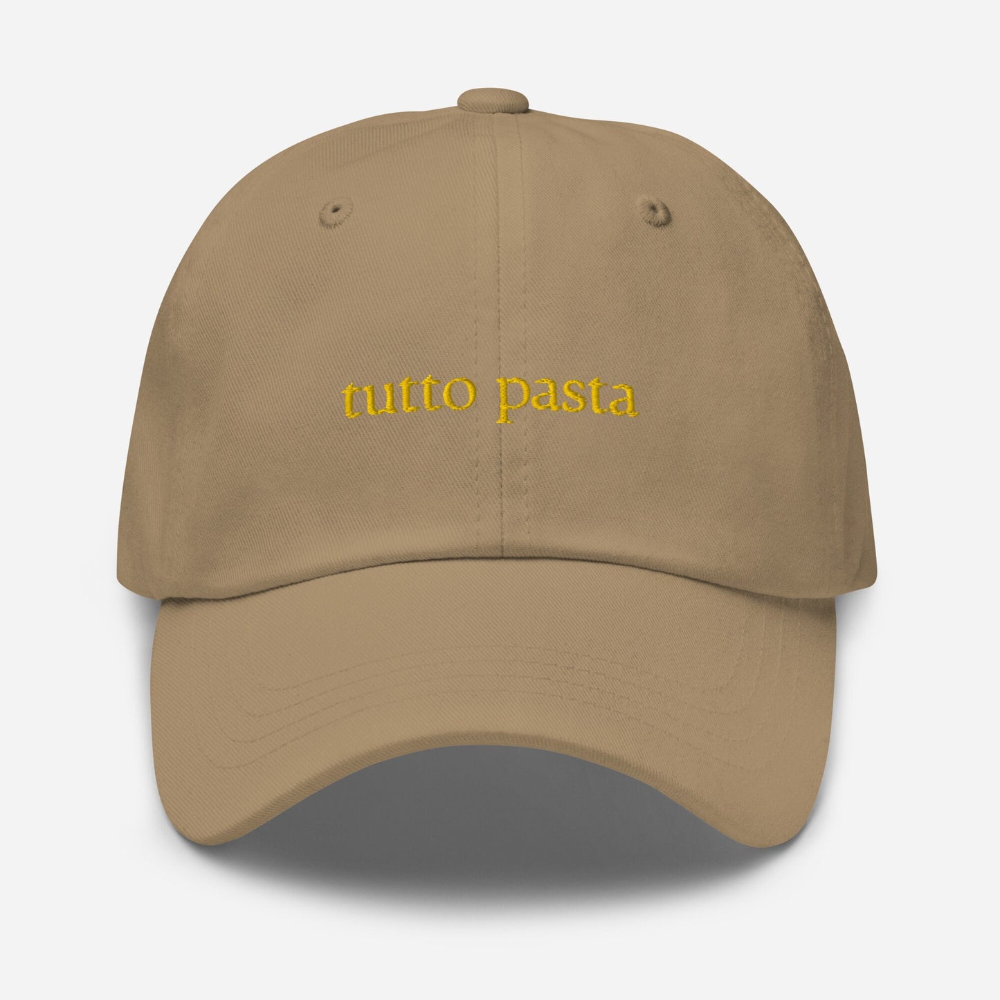 Tutto Pasta Dad hat - Gift italian food lovers - Multiple Colors - Cotton Embroidered Cap