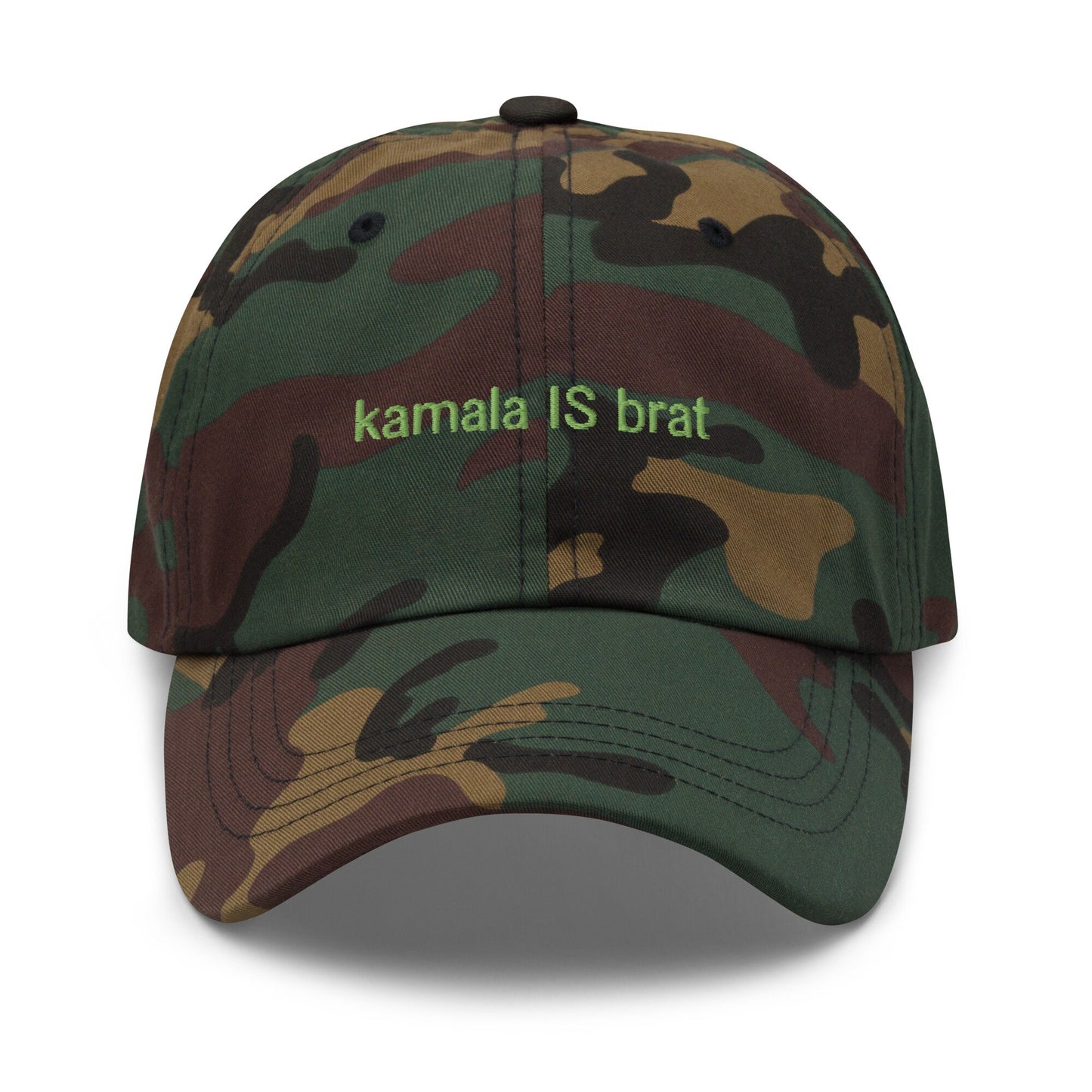 Kamala IS Brat Hat - Embroidered Cotton Dad Fit - Multiple Colors