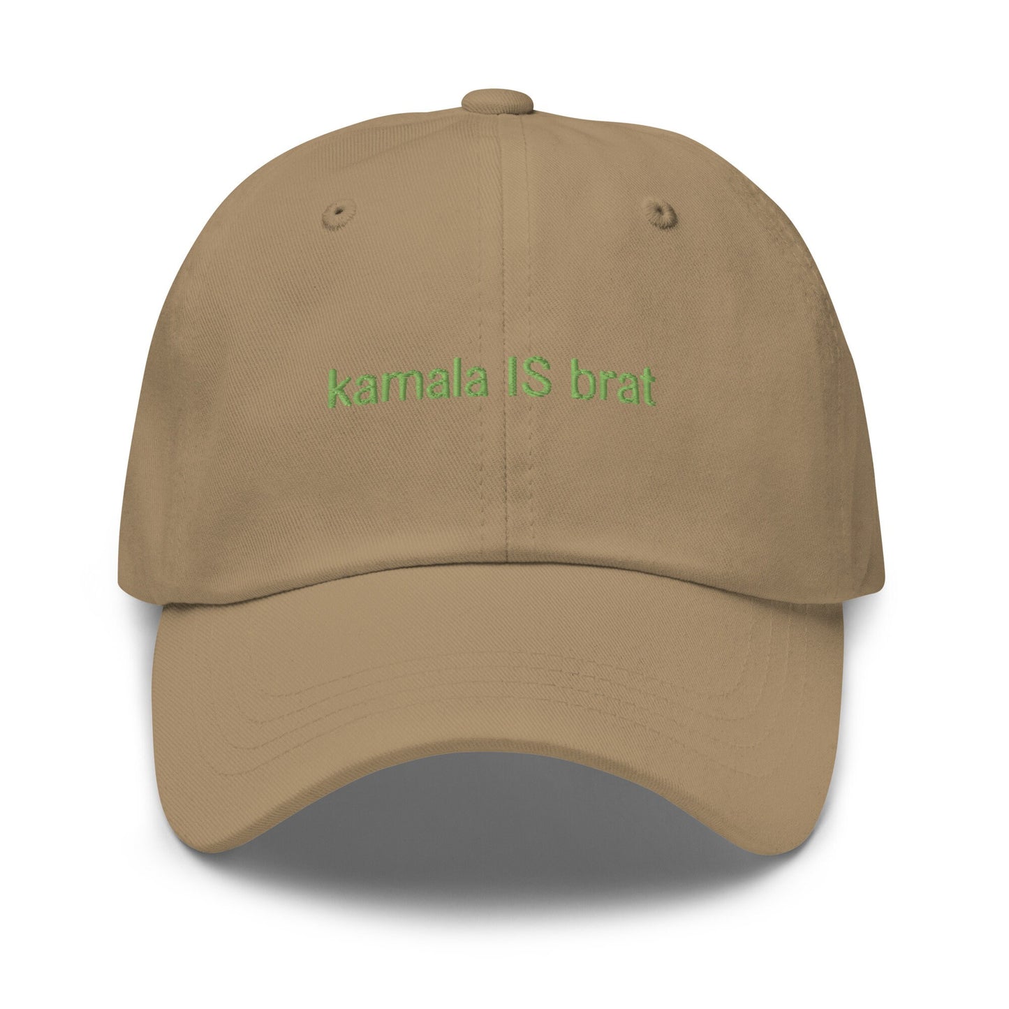 Kamala IS Brat Hat - Embroidered Cotton Dad Fit - Multiple Colors