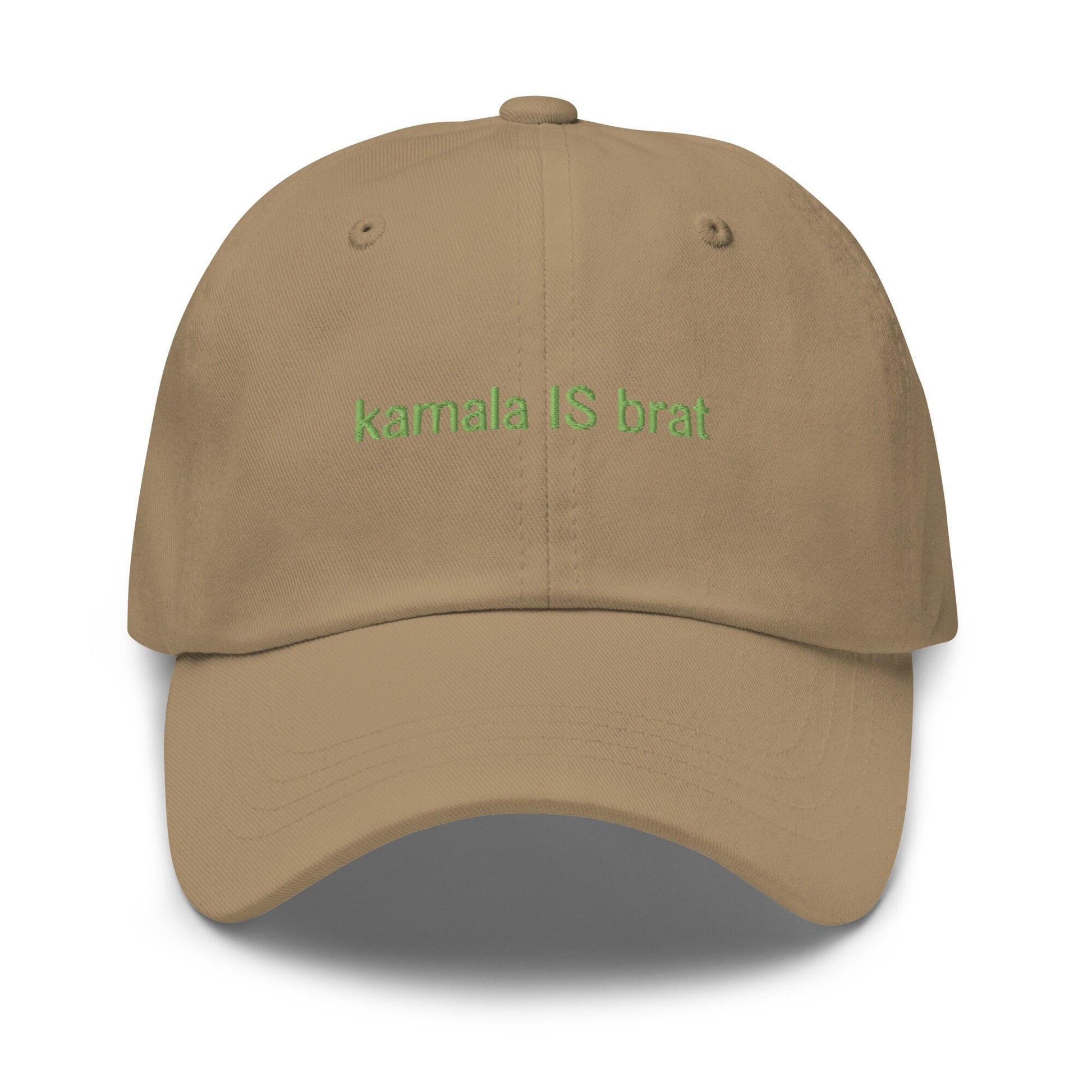 Kamala IS Brat Hat - Embroidered Cotton Dad Fit - Multiple Colors