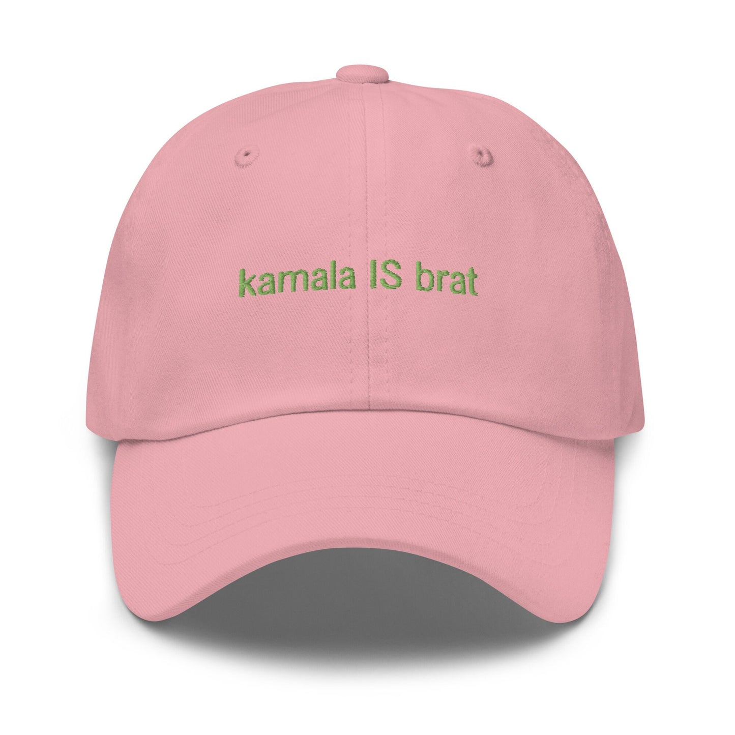 Kamala IS Brat Hat - Embroidered Cotton Dad Fit - Multiple Colors