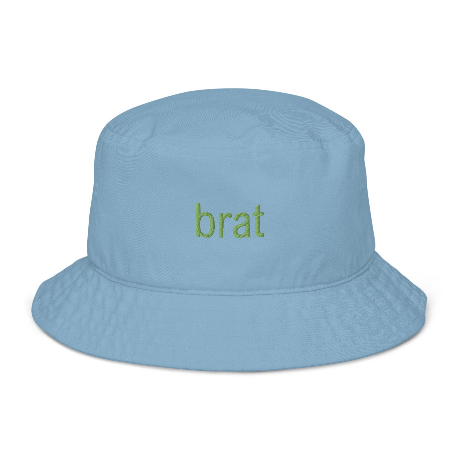 Brat Bucket Hat - Organic Embroidered Design - Multiple Colors