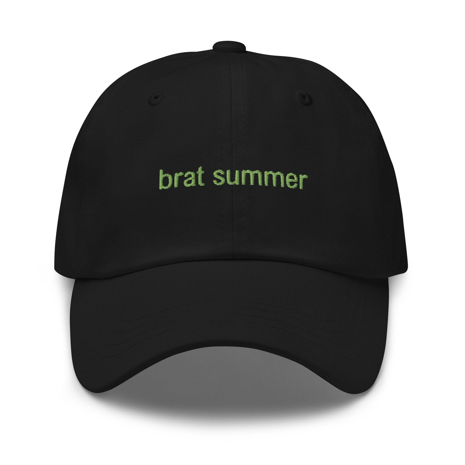 Brat Summer Hat - Multiple colors - Embroidered Minimalist Inverted Design - Low Profile Dad Fit